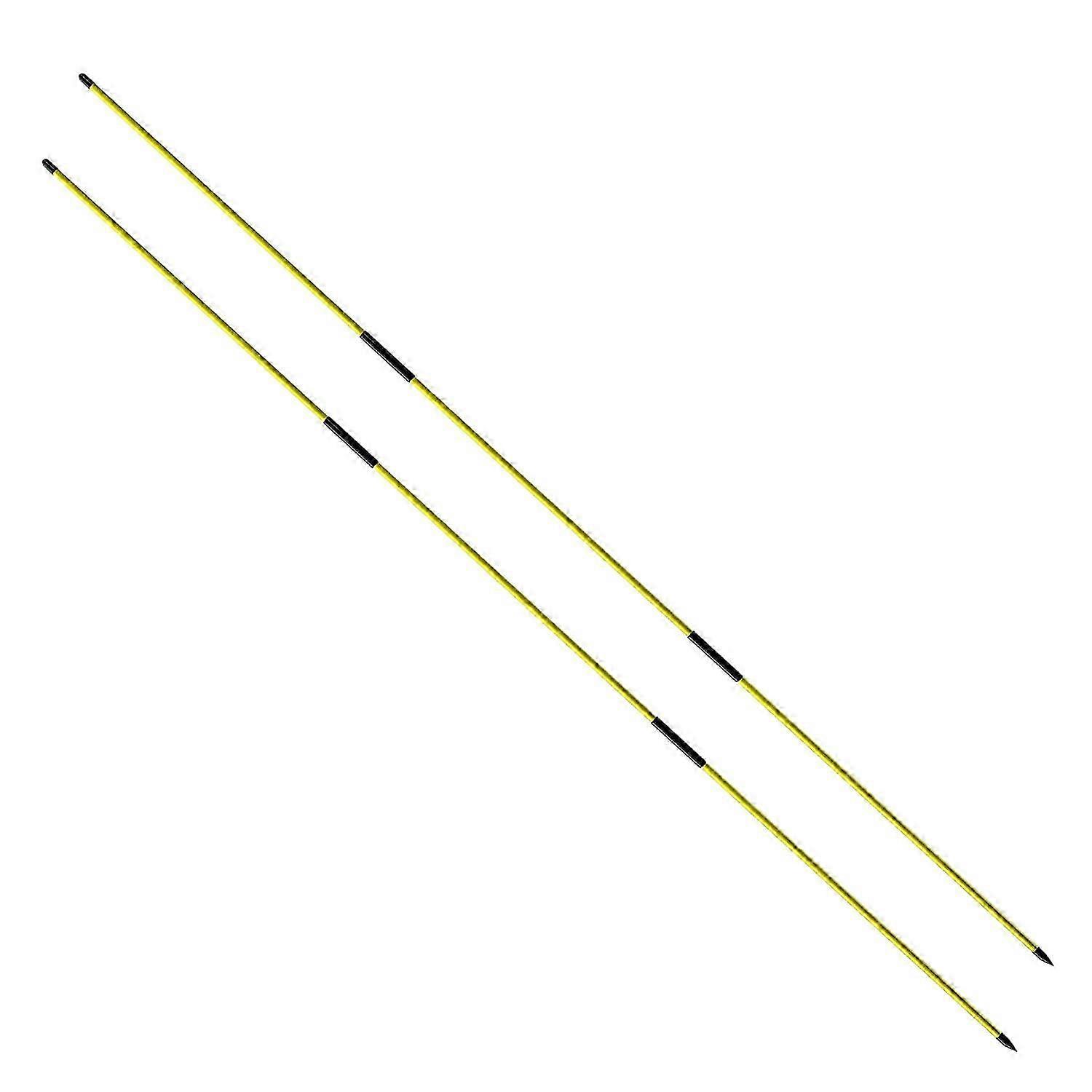 Golf Alignment Sticks 2 Pack 3-Section 48 inch Foldable Practice Aid