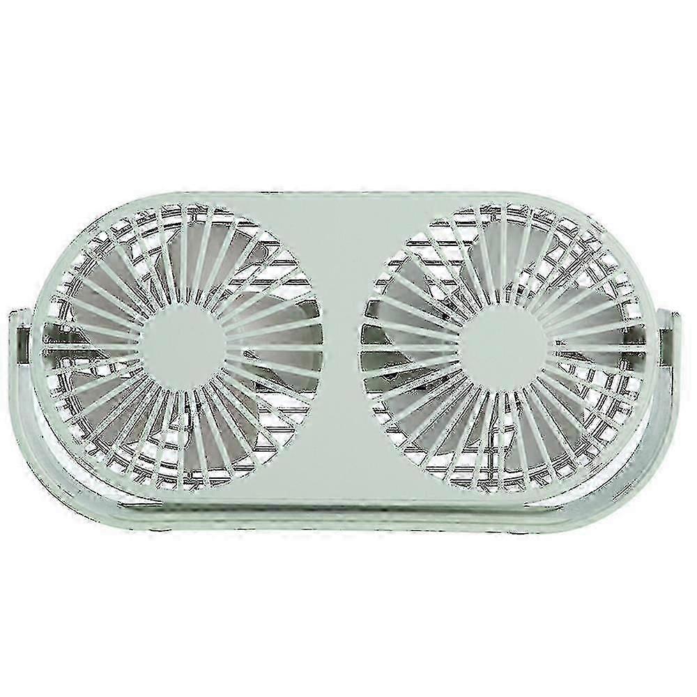 Double Desk Fan Small Tabletop Fan Strong Airflow Quiet