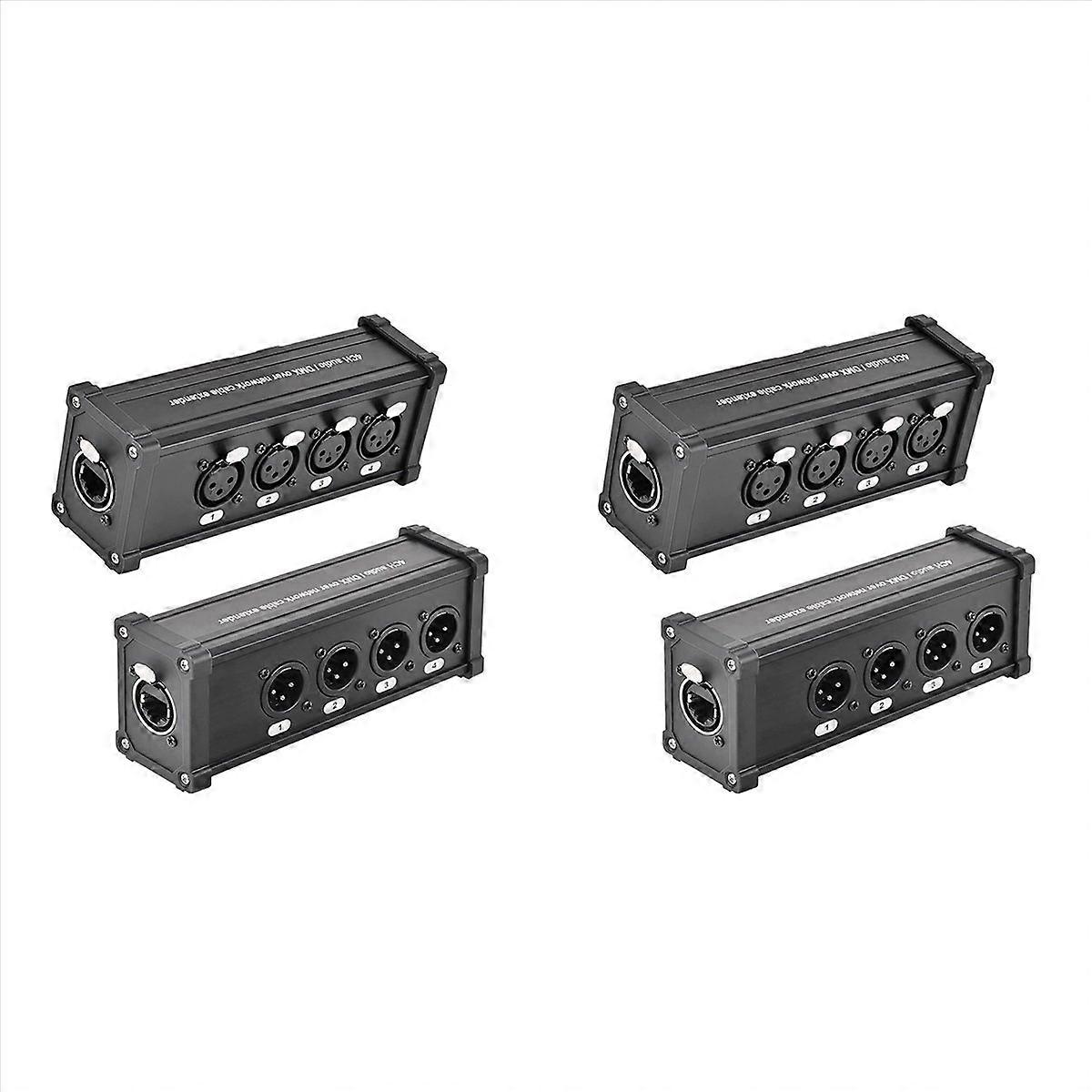 4-Channel 3-Pin Ethercon Cable Extender, for Stage Lighting, XLR, 