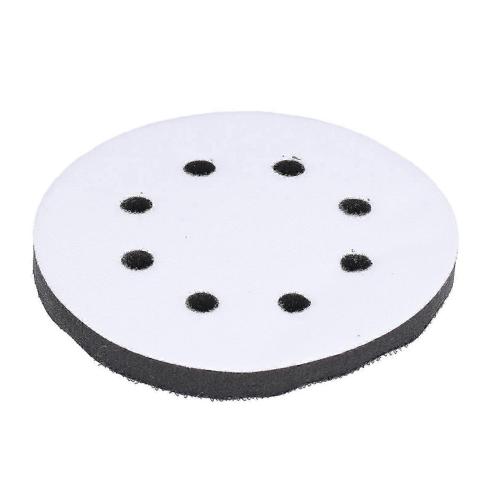 5 Inch 8 Holes Hook and Loop Soft Sponge Cushion Density Interface Pads for for Sanding Machine Tray