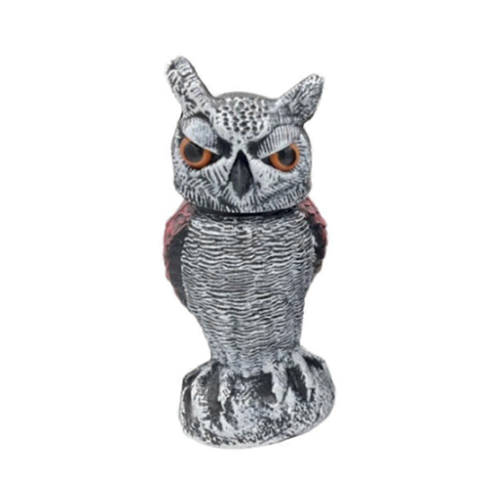 Owl Scare Control Devices with 360° Swivel Fake Owl Decoy C