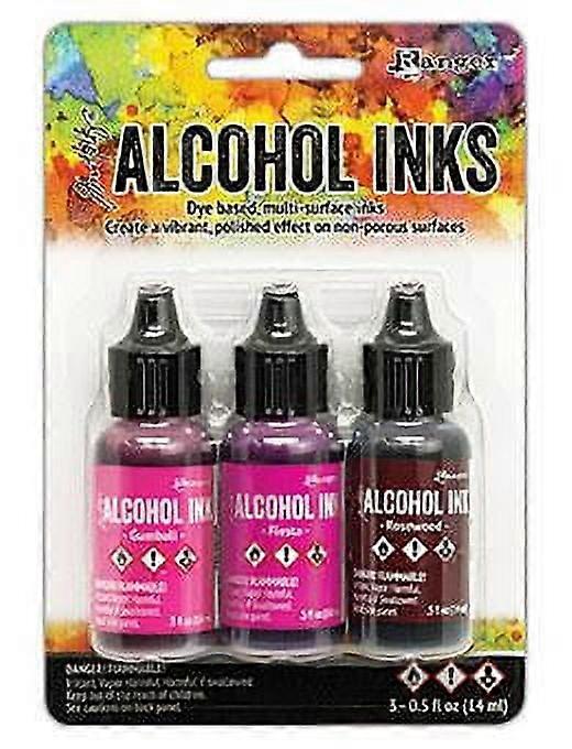 Ranger Tim Holtz Alcohol Ink .5oz Pink Red Specturm 1 Pack of 3 Piece