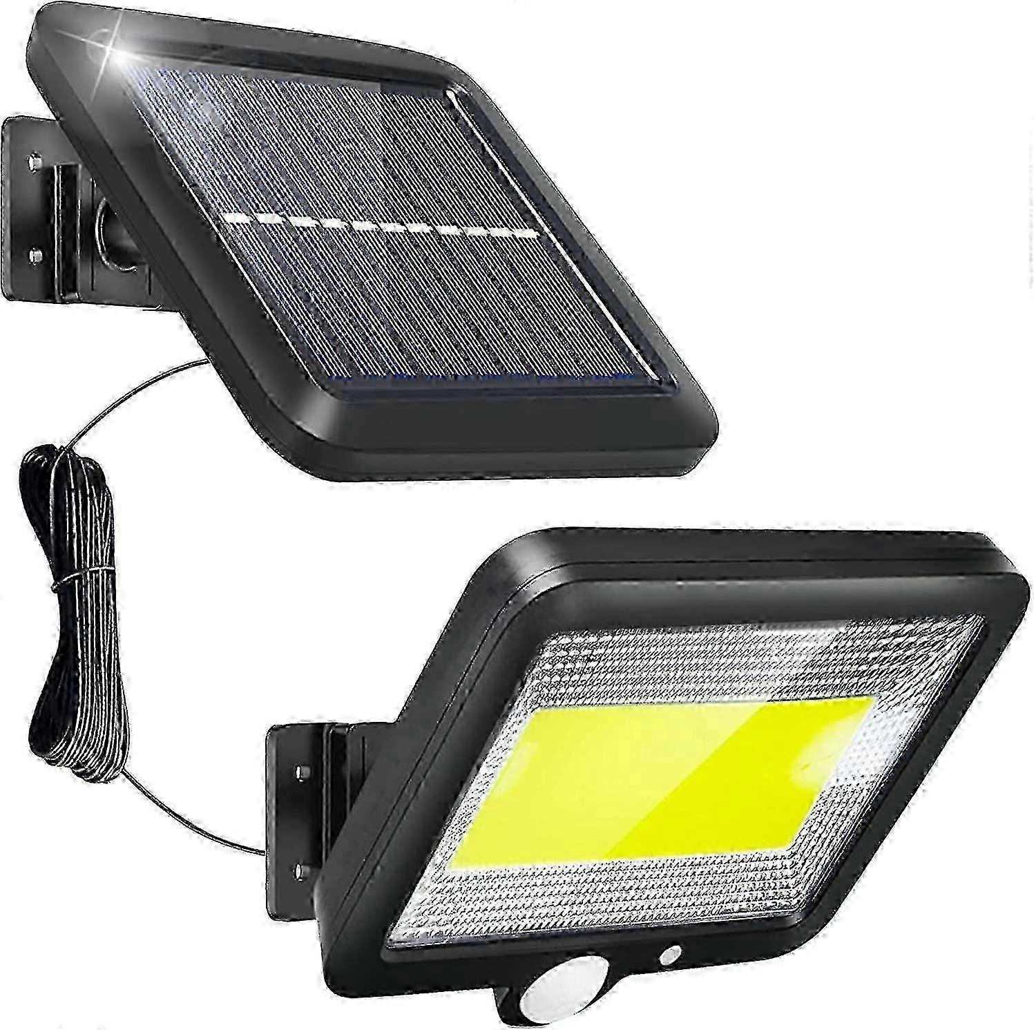 Solar Motion Lights Outdoor with 100 LEDs, Security Wall Light, Auto-On, 10 Hours Working Time
