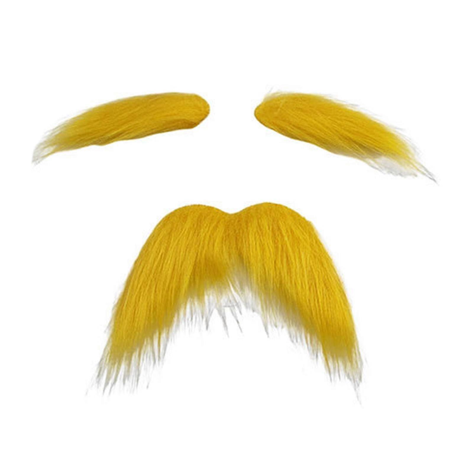 Self-adhesive eyebrows for cosplay, fake mustache and beard set