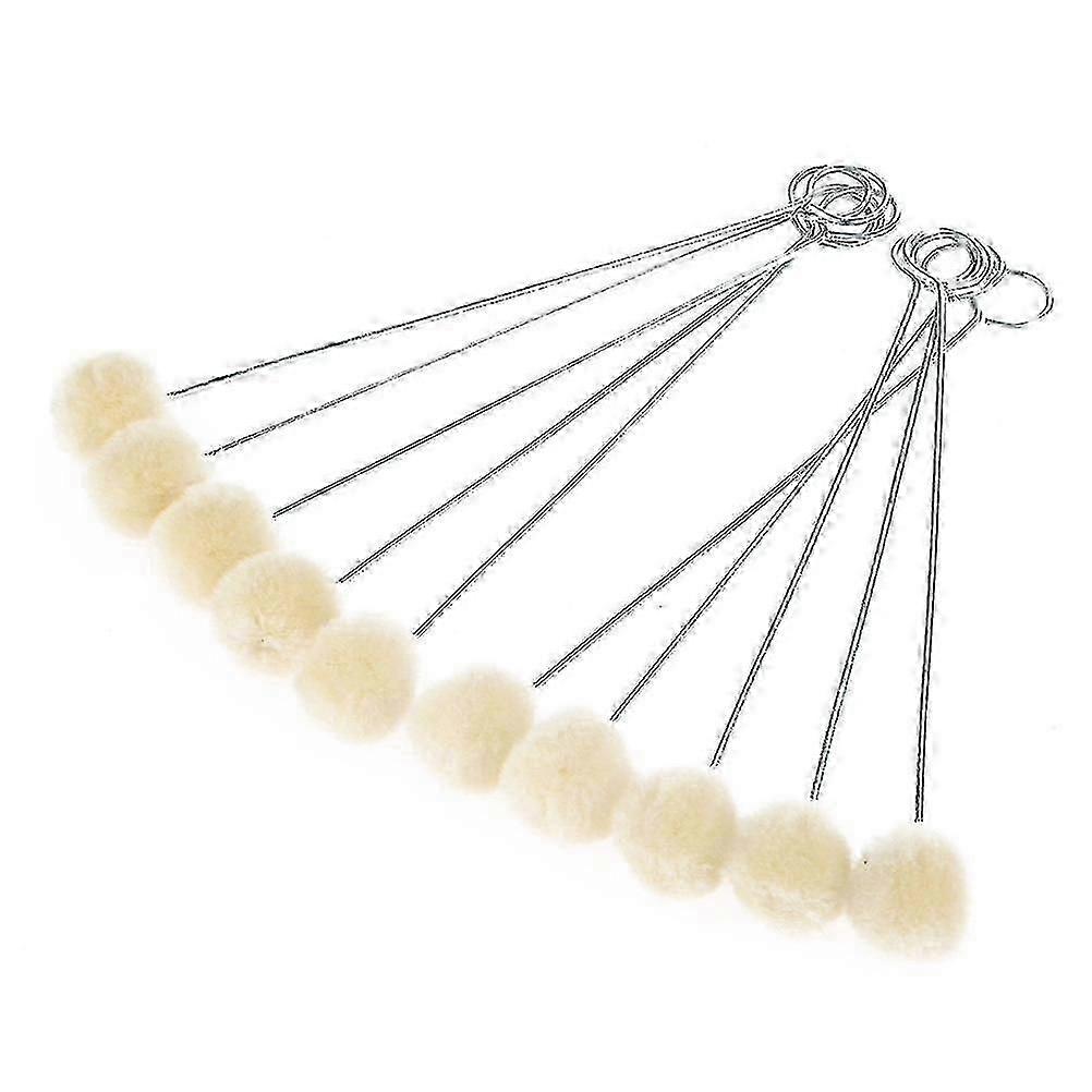 10pcs Wool Daubers with Metal Handle for Leather Dyes