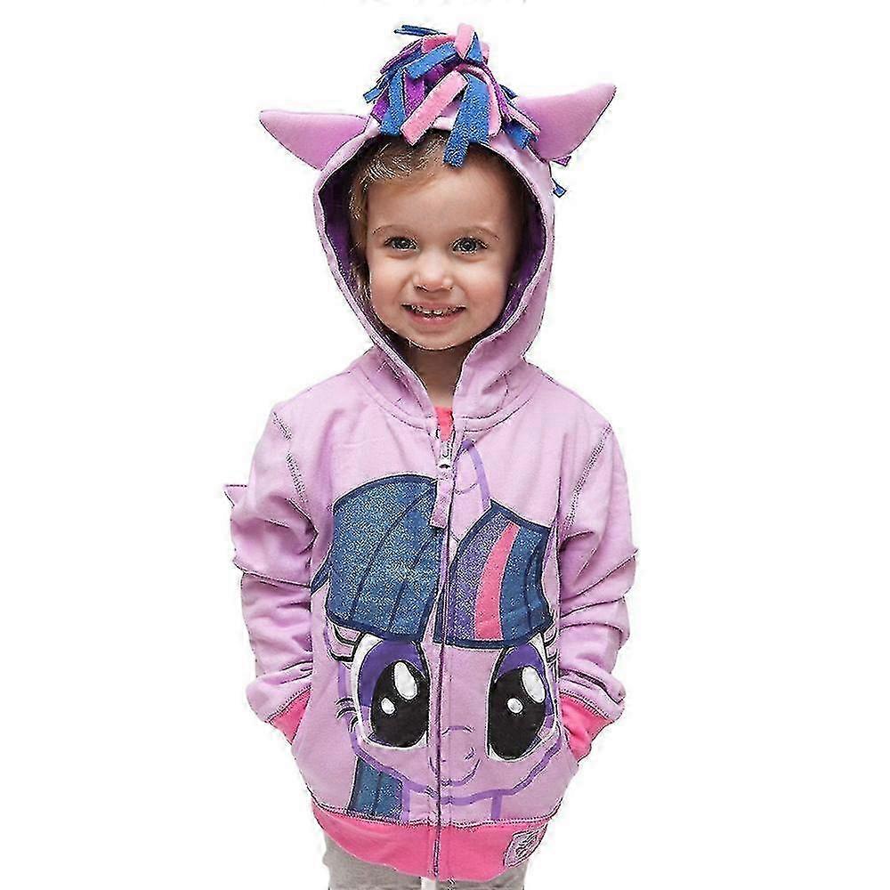 Ragazze Zip Up Felpa Con Cappuccio Bambini Et Cappotto Arcobaleno Dash Sparkle Capispalla