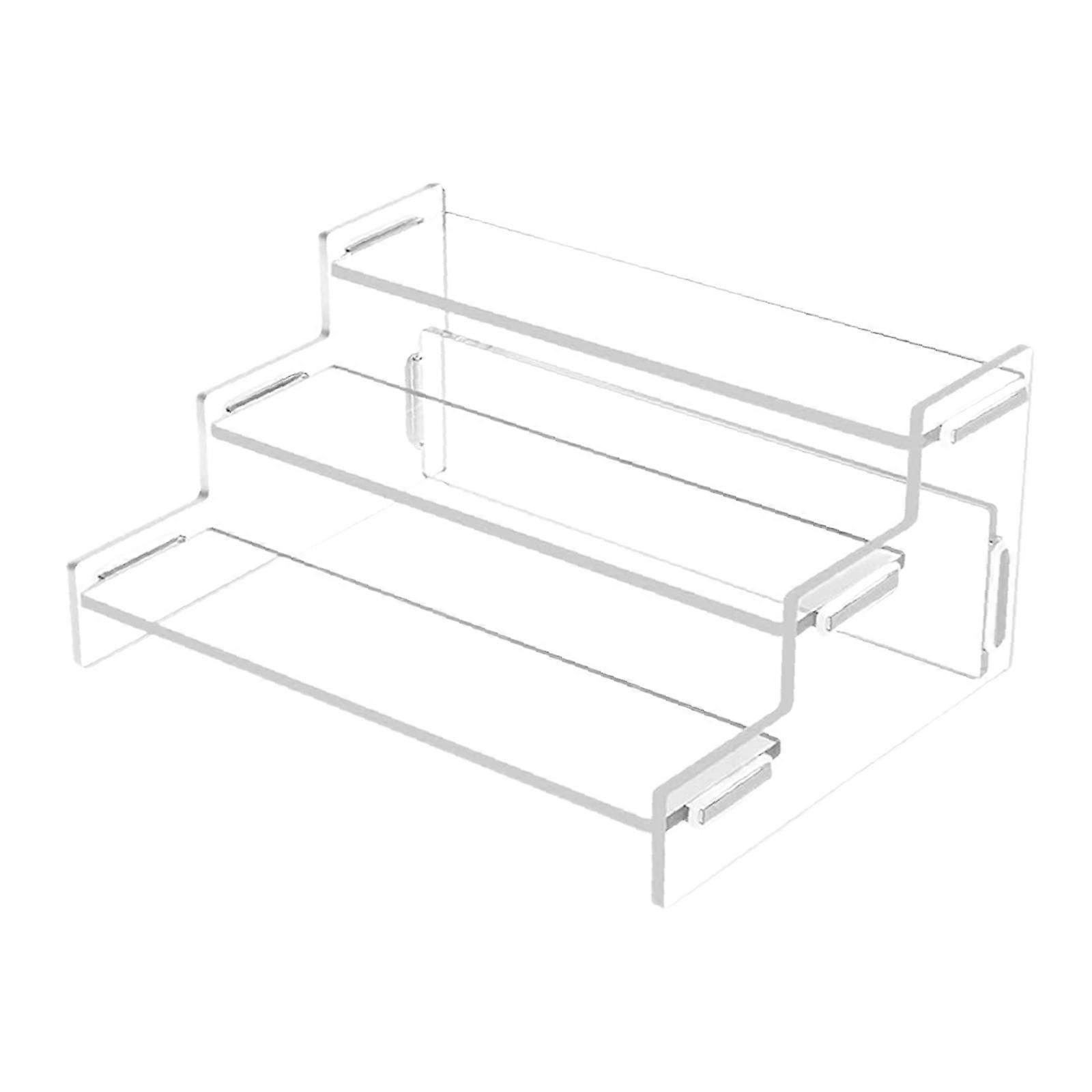 Acrylic Riser Clear Display Stand Dessert Shelf for Cosmetics Models Jewelry