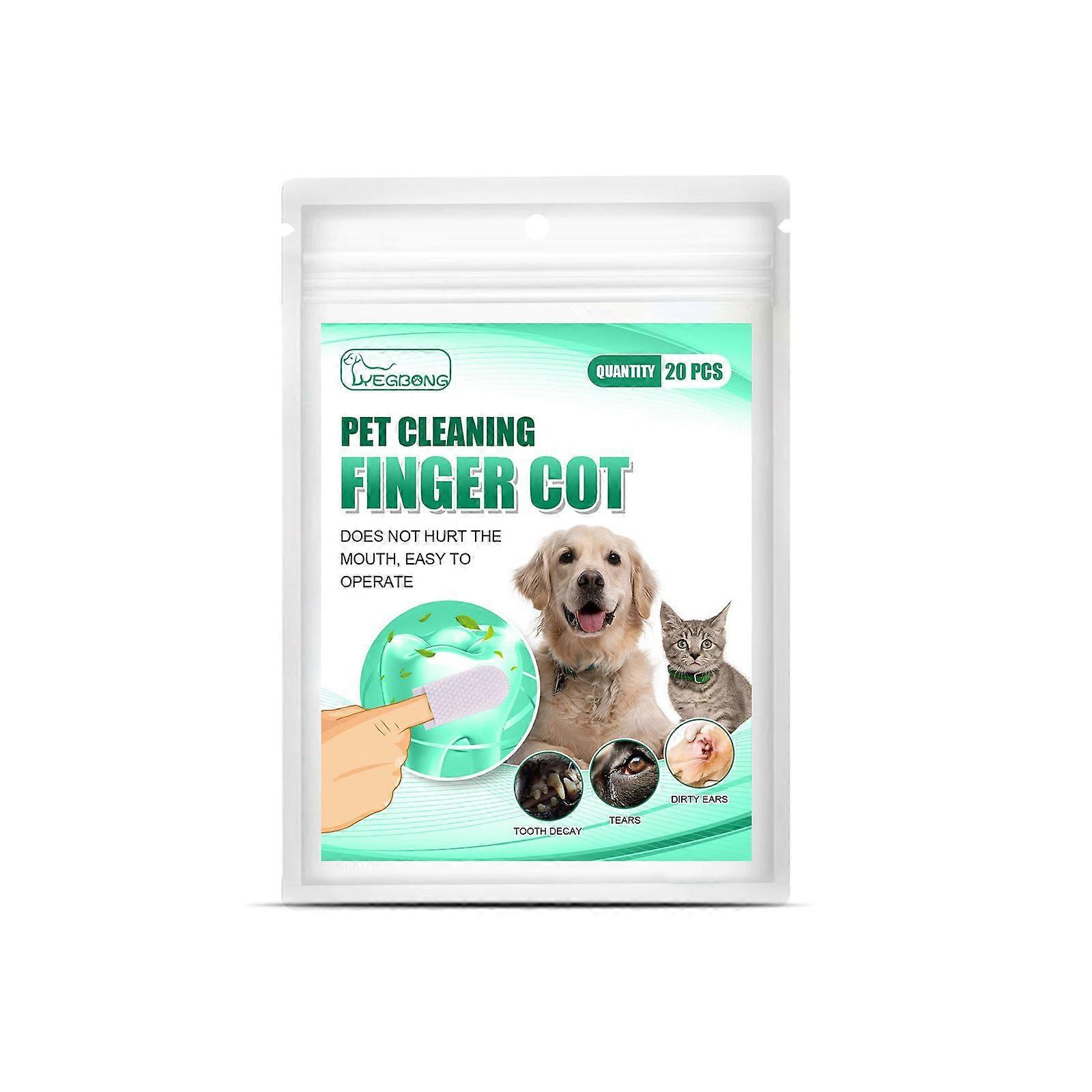 Pet Tooth Cleaning Finger Stall Contains Sodium Phytate