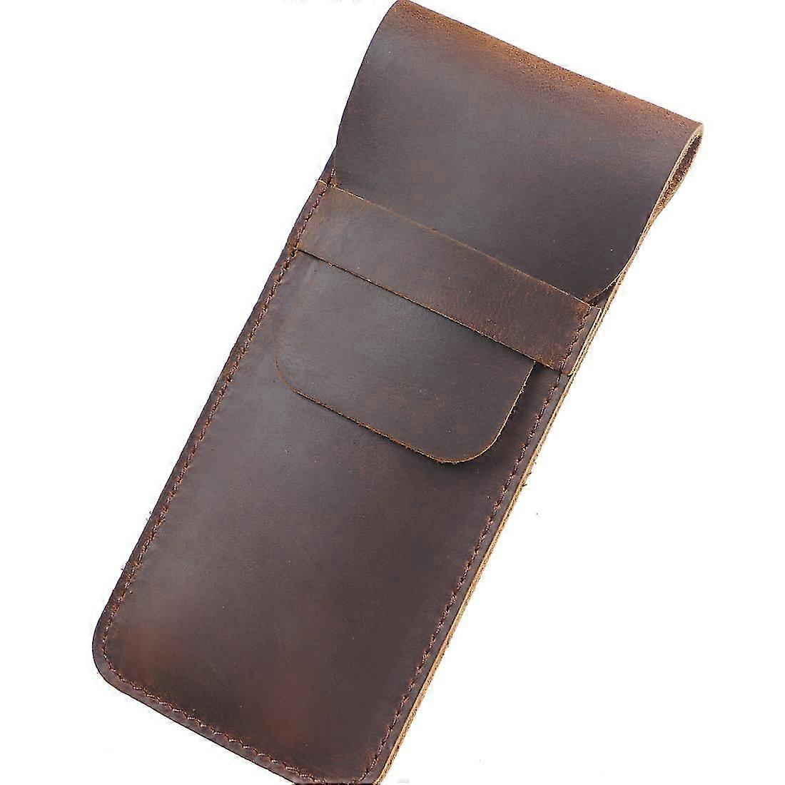 الجلود القلم القضية حامل اليدوية نافورة غطاء