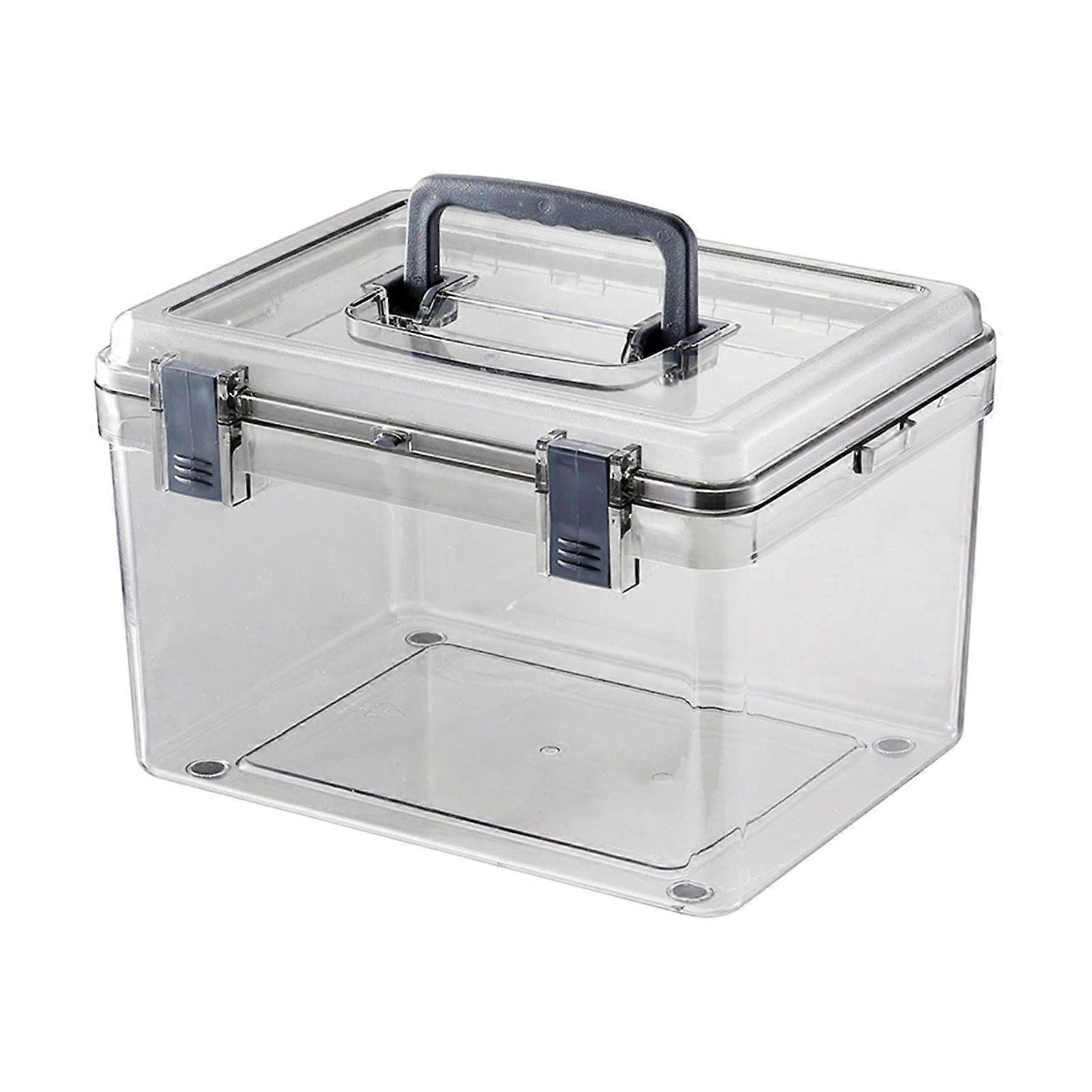 Portable Camera Case With Handle, Transparent Waterproof Dry Box, 29cmx23cmx18cm, For Camera Gear
