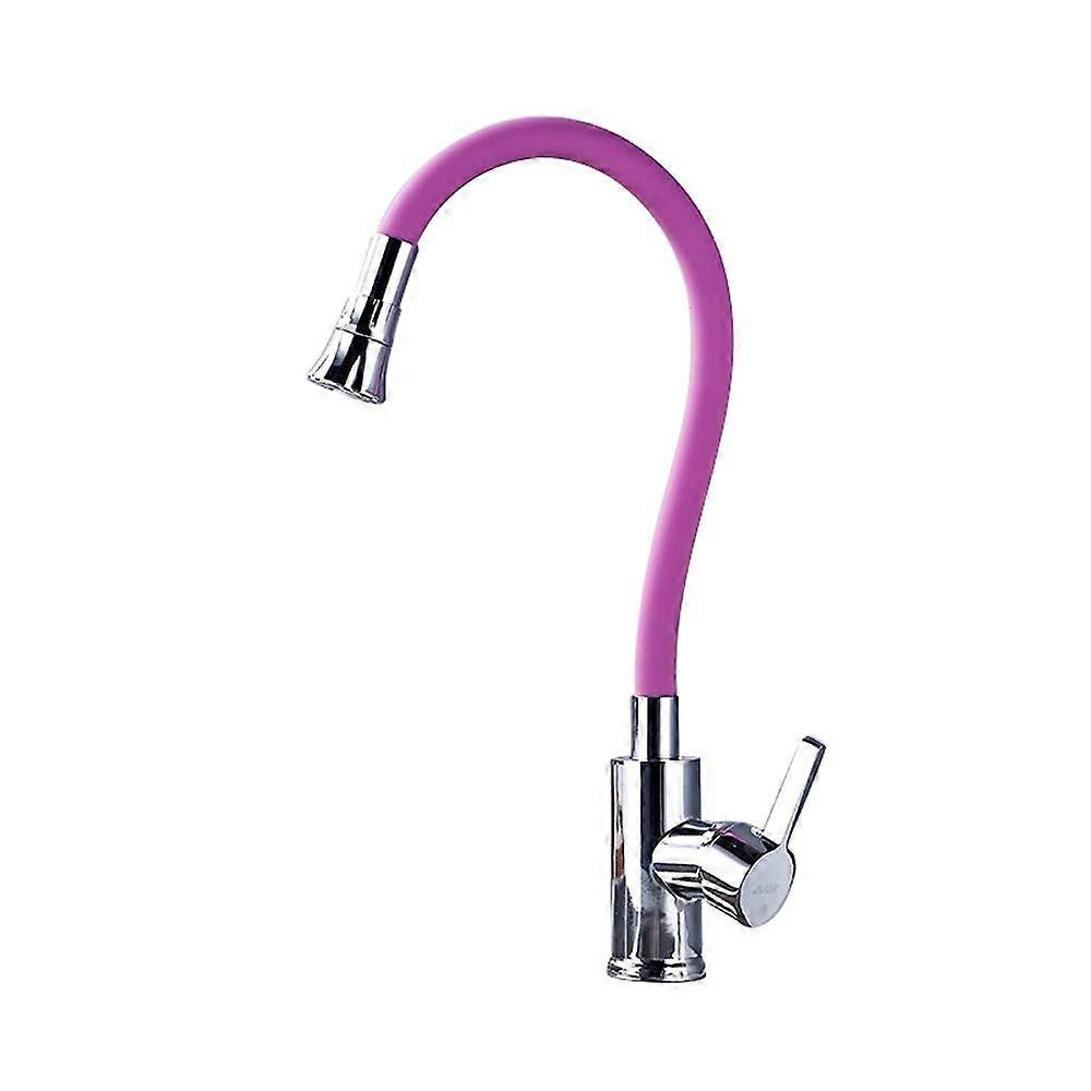 Mixer Tap Modern Minimalist Kitchen Faucet Hot and Cold Water Telescopic Rotatable for Sink Laundry Macarons Design