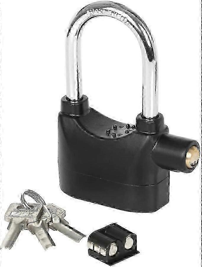 110db Alarmed Padlock Long/Short Heavy Duty Weatherproof Shackle Padlock