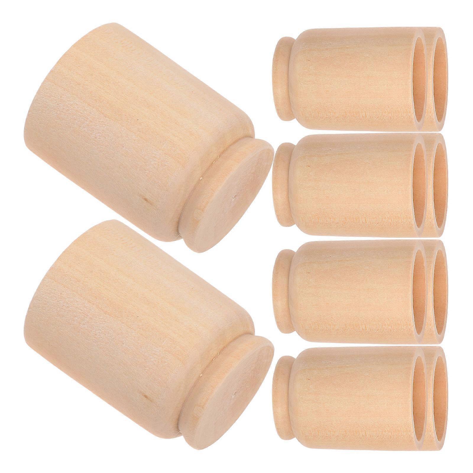 Wooden Easter Egg Display Holder for Storage 10Pcs Light