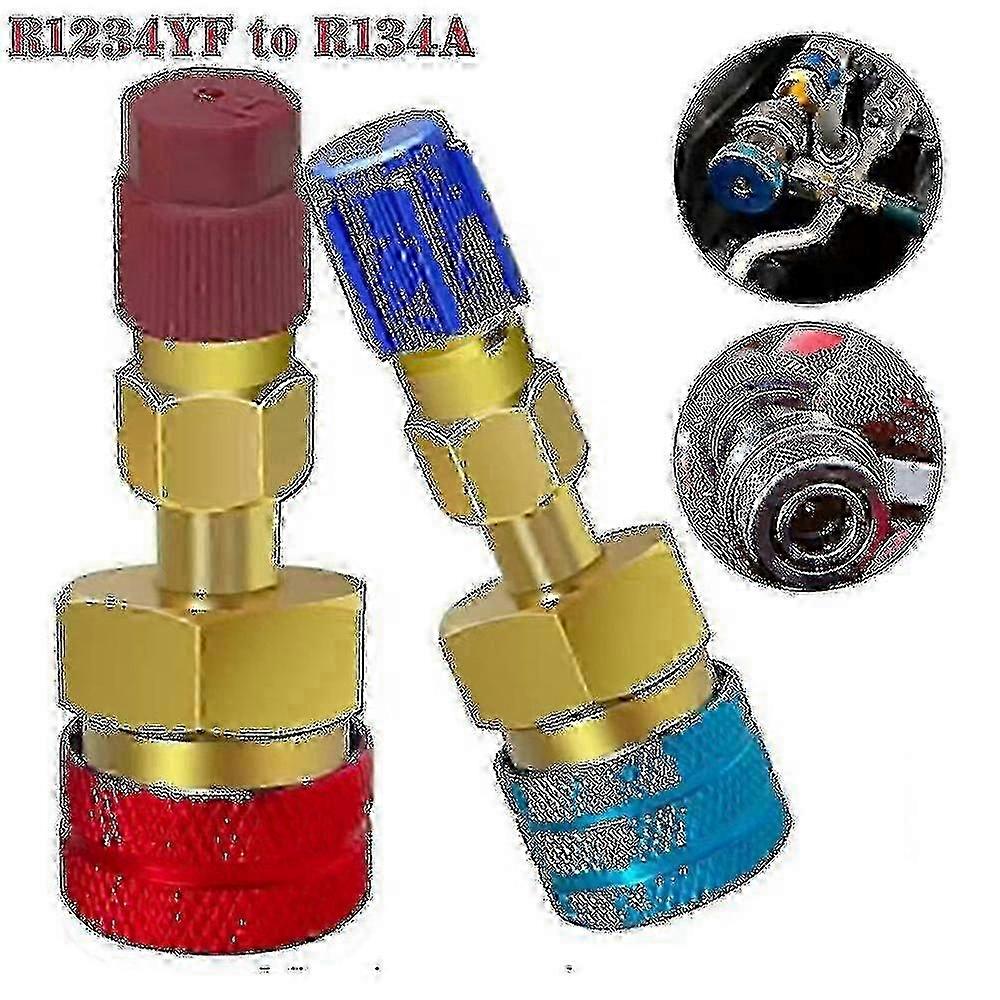 2pcs R1234yf To R134a Quick Connector Adapters High Quick Couplers