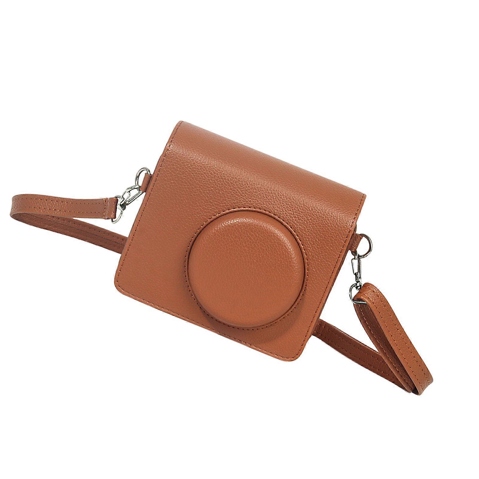 Portable Camera Protector with Reinforced Corners Dustproof Construction Ideal for MS300 Print Camera  brown