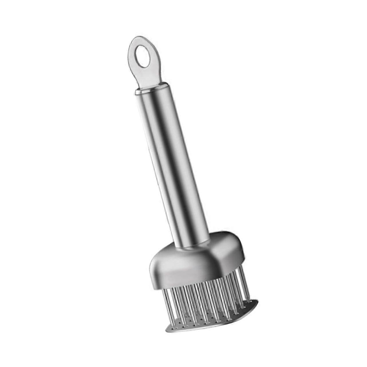 Stainless Steel Meat Tenderizer Needle Tool with Ergonomic Handle for Steak Pork and Chicken