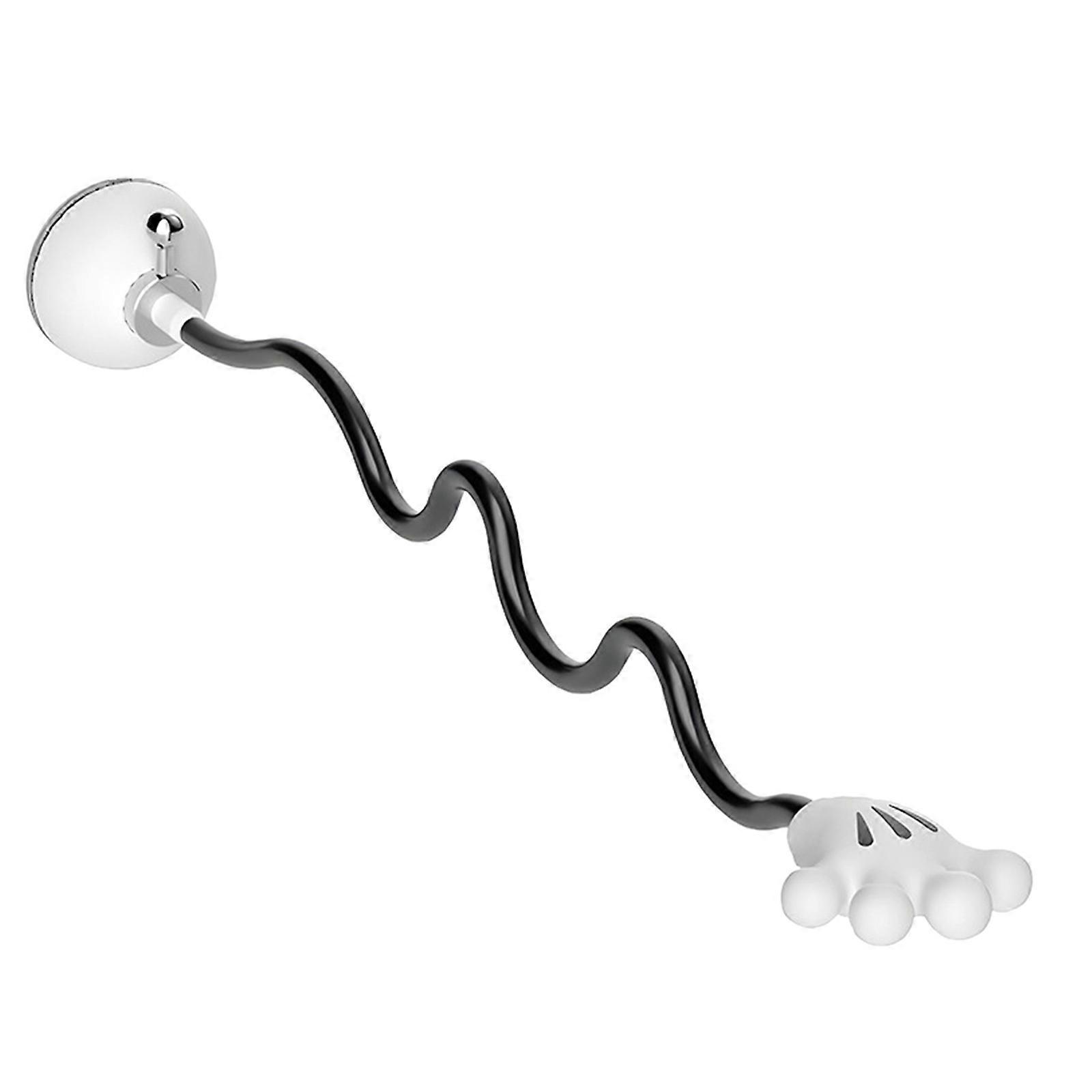 Adjustable Magnetic Holder For Front Loading Washing Machine 53cm Aluminum Silicone Door Bracket Secure Mounting  White