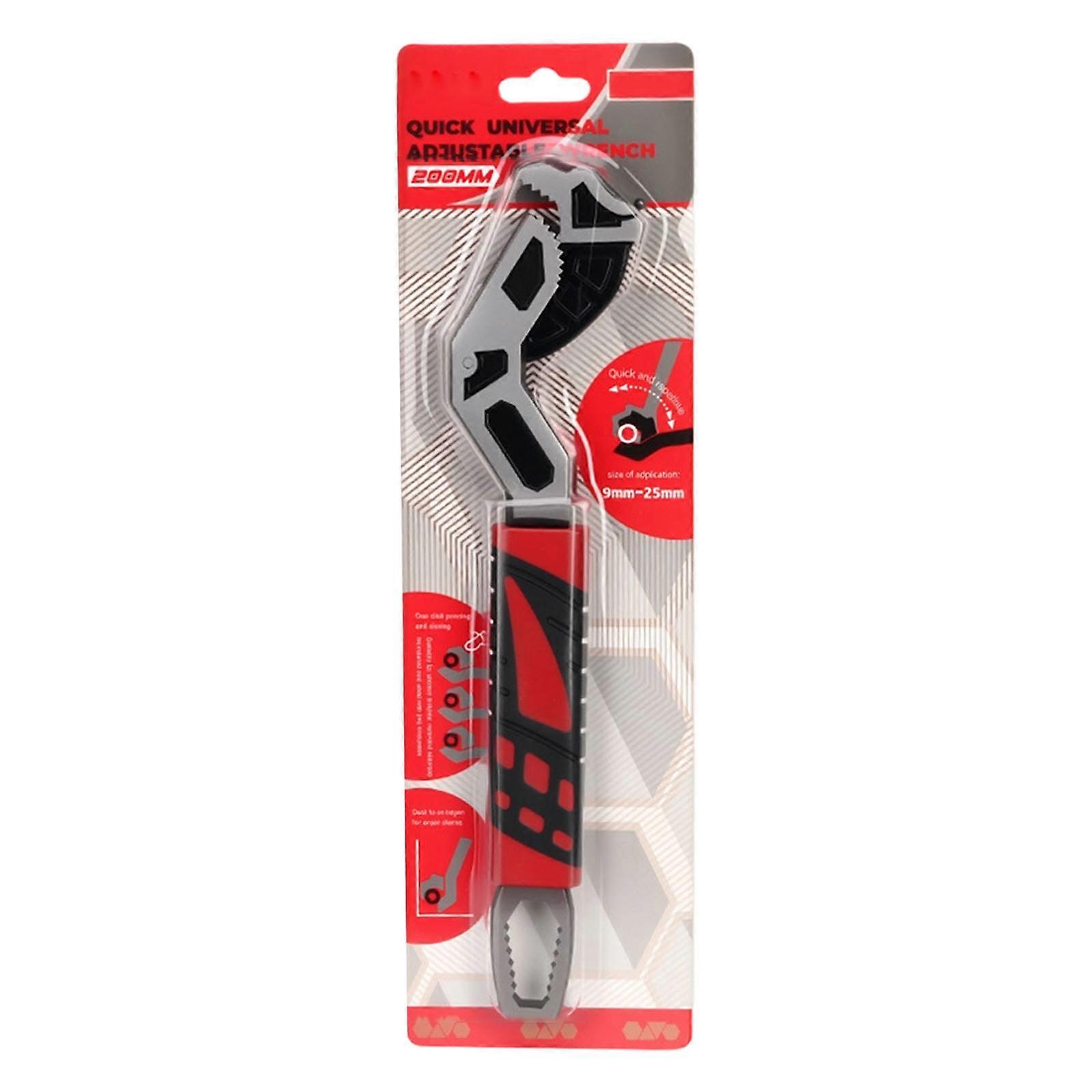 High Strength Alloy Steel Selfadjusting Wrench Featuring Adaptive Jaw Design And Compactly Portable Tool For Repairs  8 inches