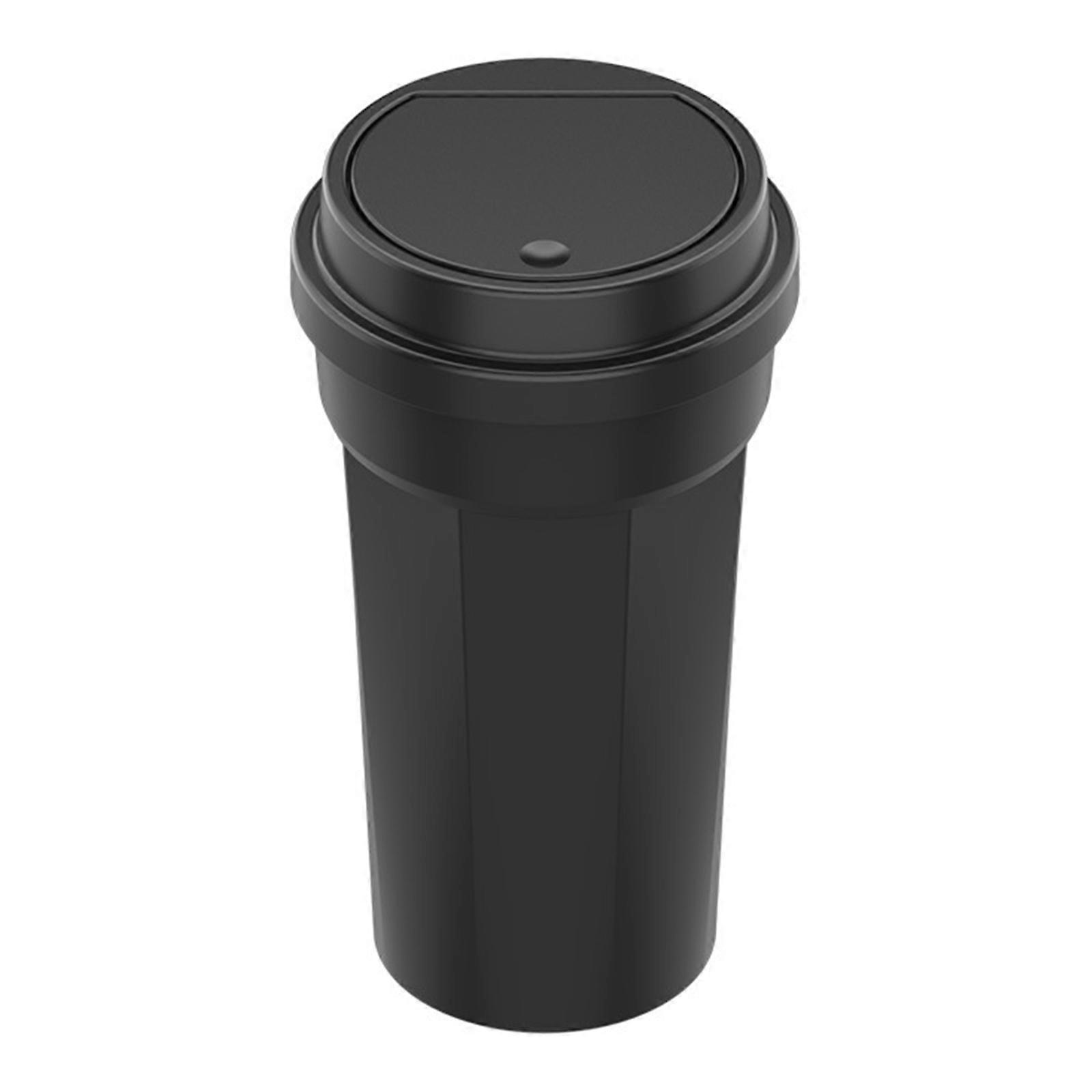 Multipurpose Trash Container Reinforced Plastic Structure Spill Proof Design Secure Rubbish Bin For Travel Multicolor