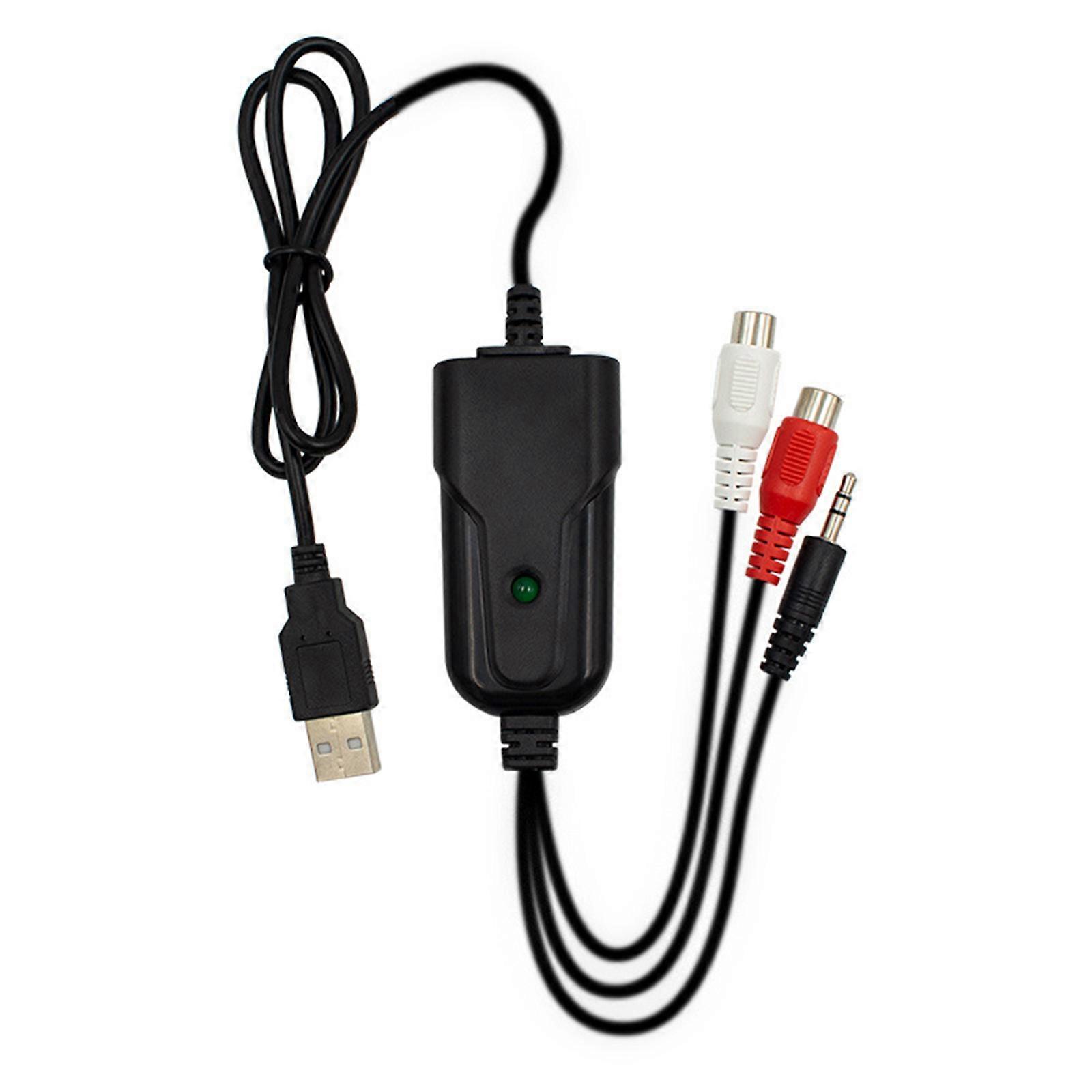 USB  Auditory Capture Tool for Smooth Cassette to MP3 Conversion Featuring 48kHz/16bit Multicolor