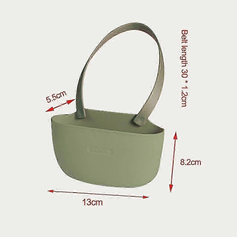 Hanging Drain Rack for Kitchen Sink Silicone Adjustable Soap Sponge Holder