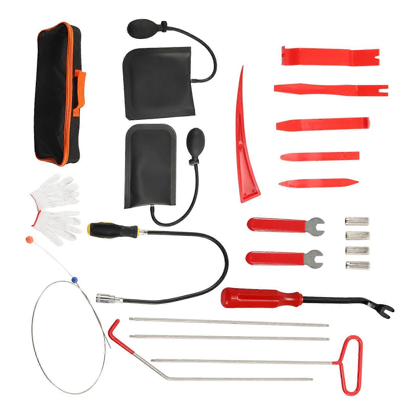 4 Section Extendable Hook Set For Automotive Obstacle Removal Towing Recovery And Truck Maintenance With Carry Pouches Multicolor