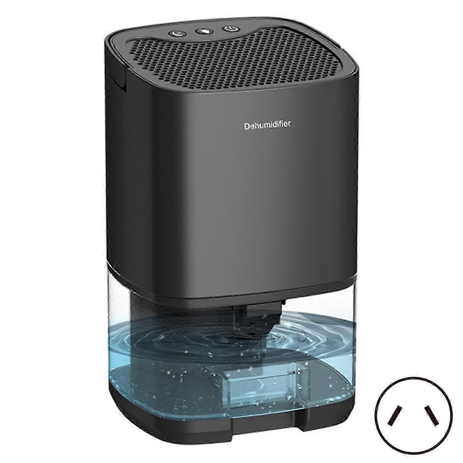 Small space dehumidifier with silent operation and customizable LED lighting