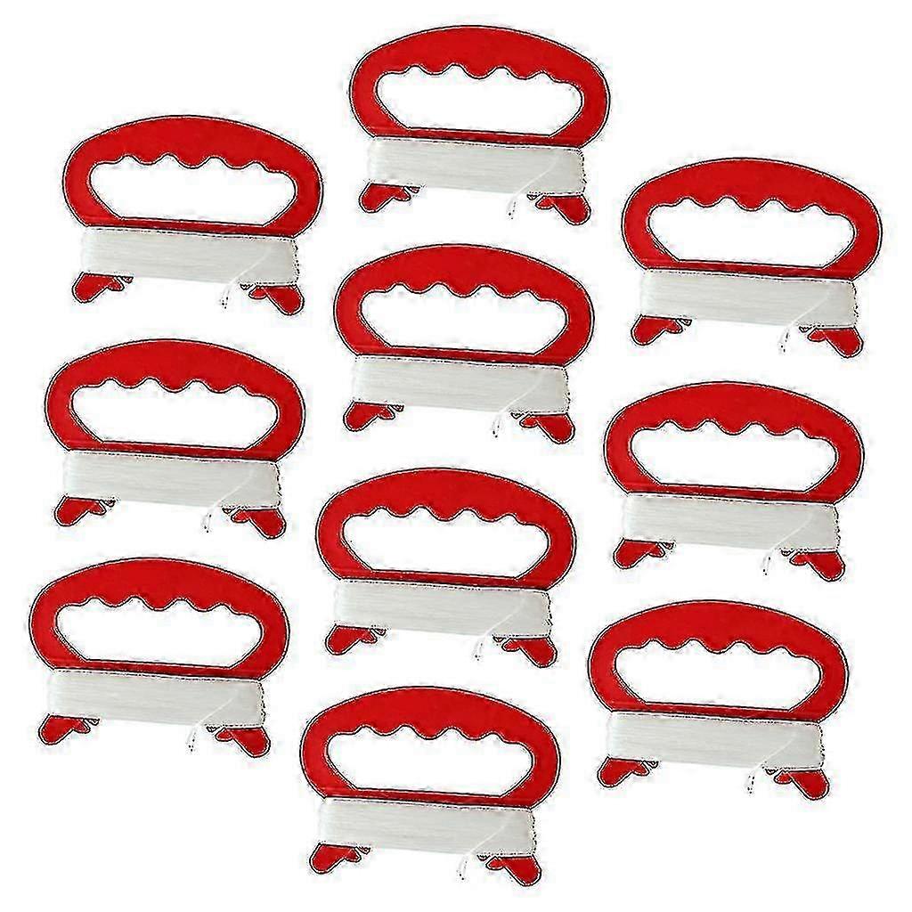 1/5 10pack D Shape Kite Spool Handle With Line 30meters Kite String