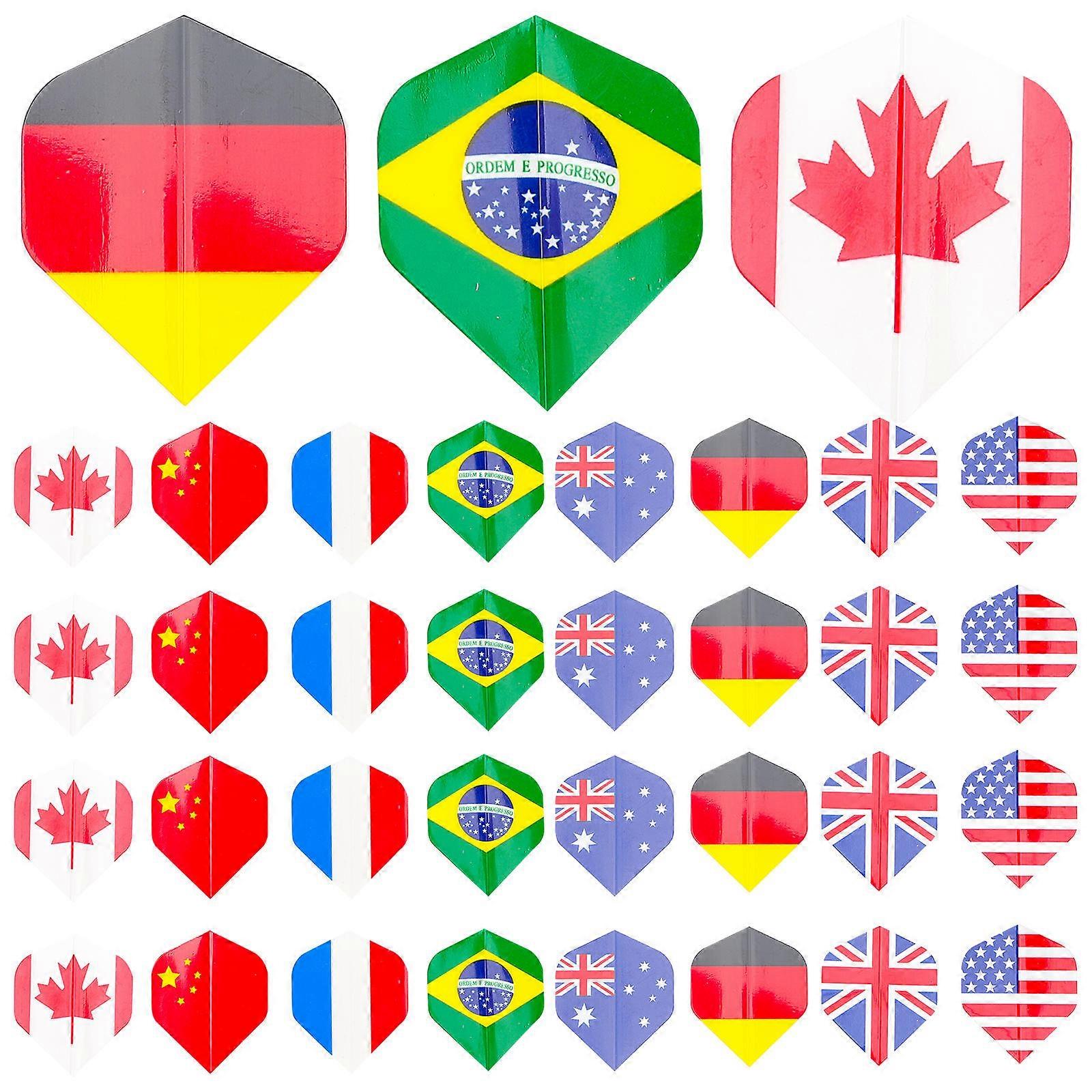 Replaceable Flights Lightweight Dart Wings for Game Use 27Pcs Portable Set