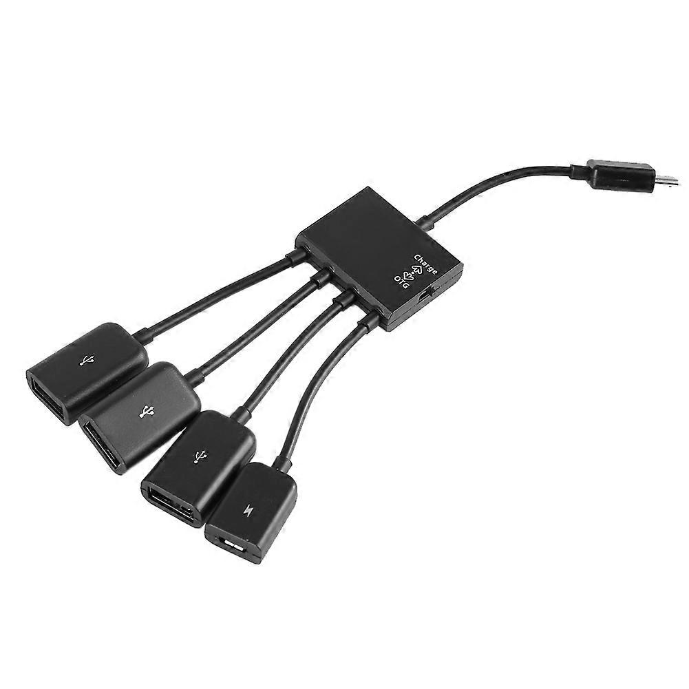 Micro USB HUB OTG Power Charging Host Cable Cord Card Reader Converter Adaptor