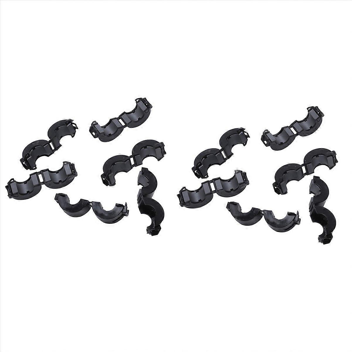 12 Pcs Black 15mm Dia Cord Ferrite Core Noise Suppressor Filters