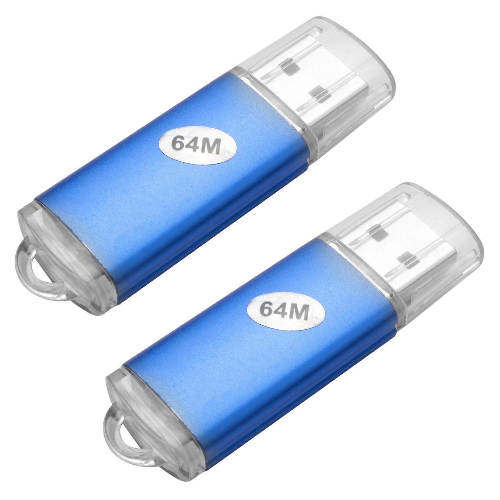 2X 64MB USB 2.0 Flash Memory Stick Thumb Drive PC LAPTOP Storage