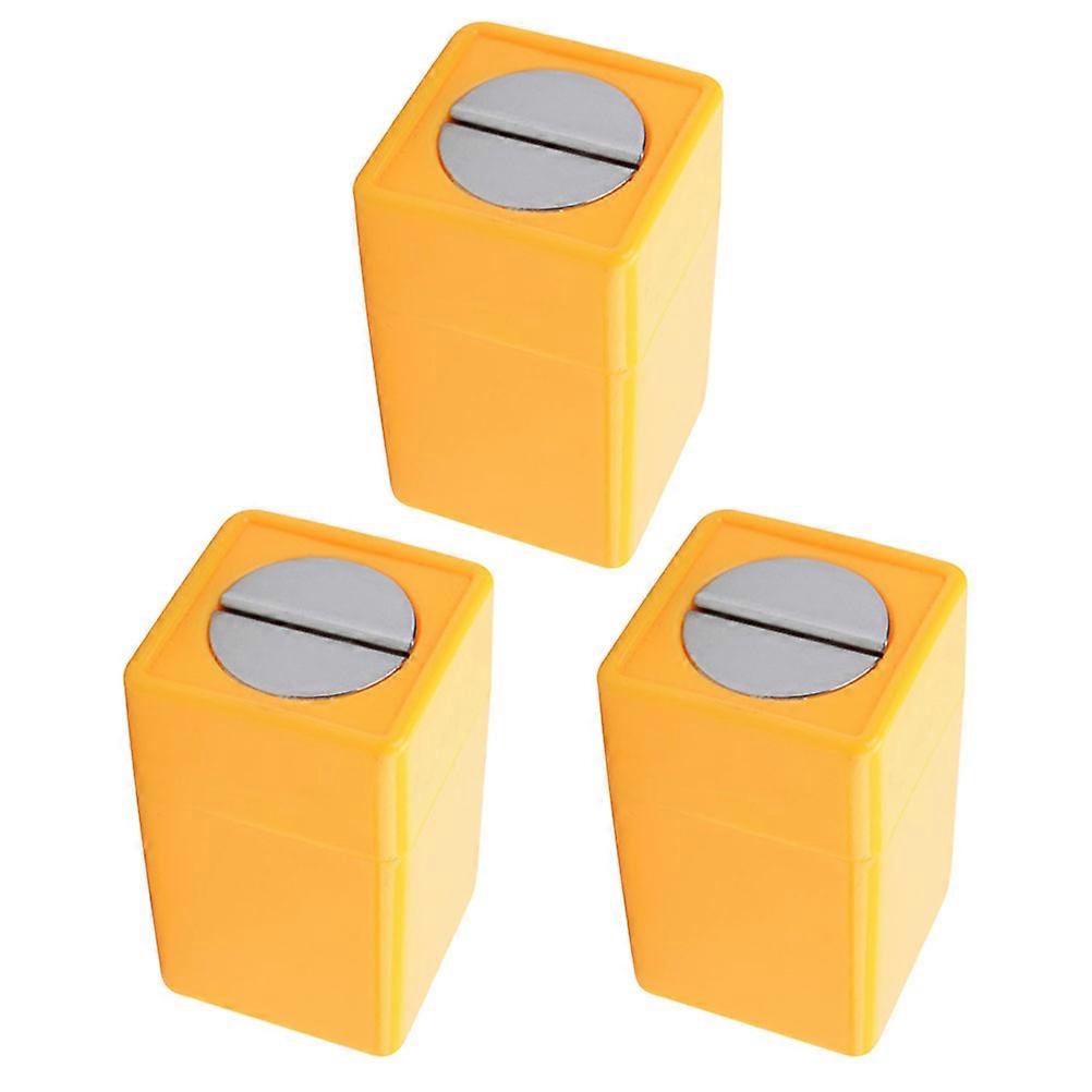 Storing Disposal Container Sharps Container For Professionals Hobbyists Yellow 6.80X4.30X4.30CM 3Pcs
