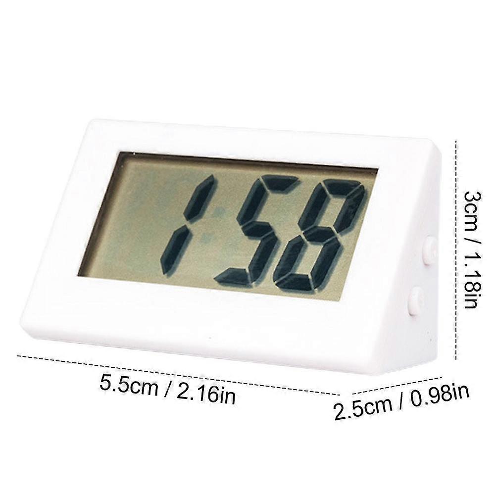 Mini LCD Digital Clock Mute Desktop Clock Digital Table Dashboard Desk Electronic Clock Bedroom Simple Small Electronic Watch