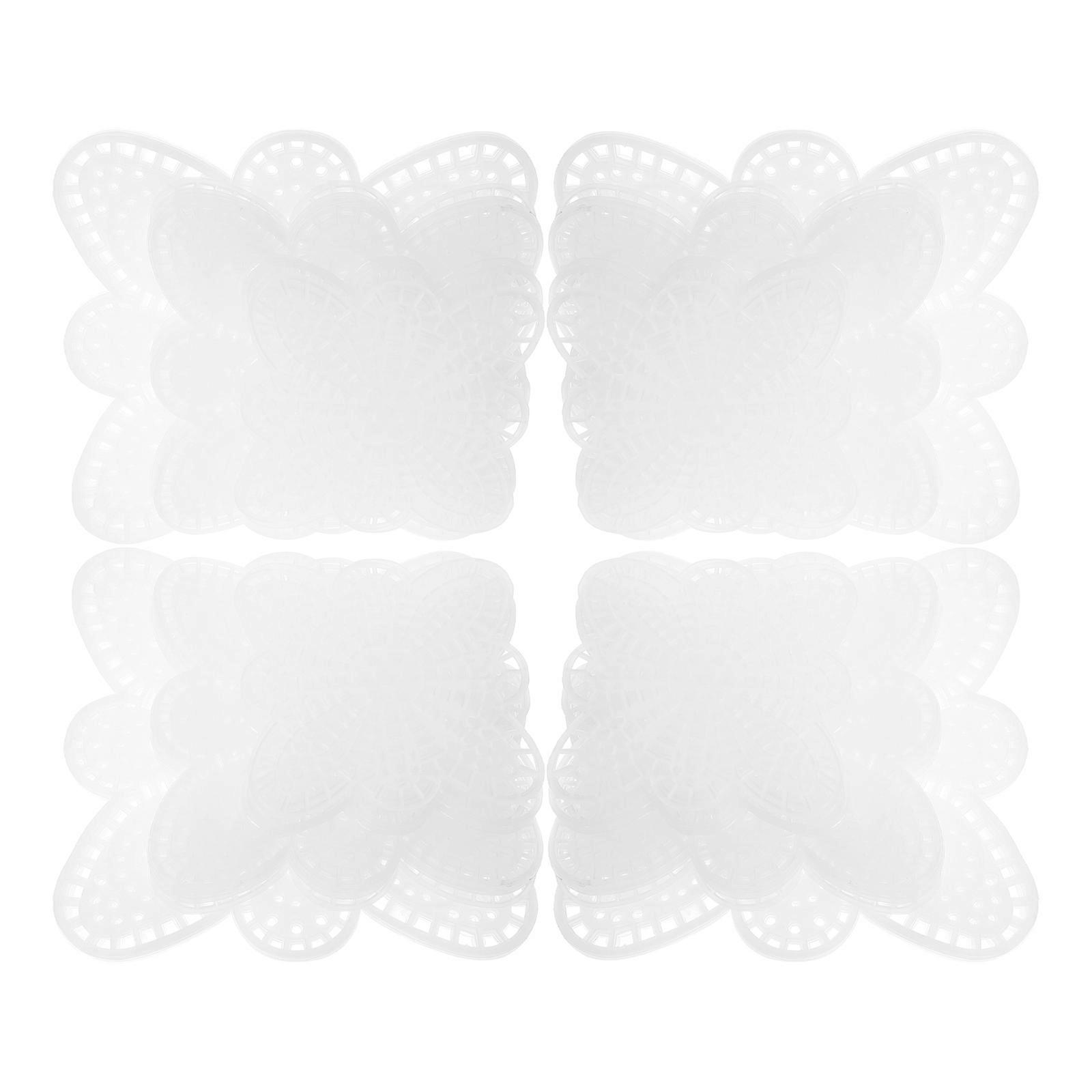 Plastic Mesh Canvas Sheets for Creative DIY Projects 15Pcs White Plastic Mesh