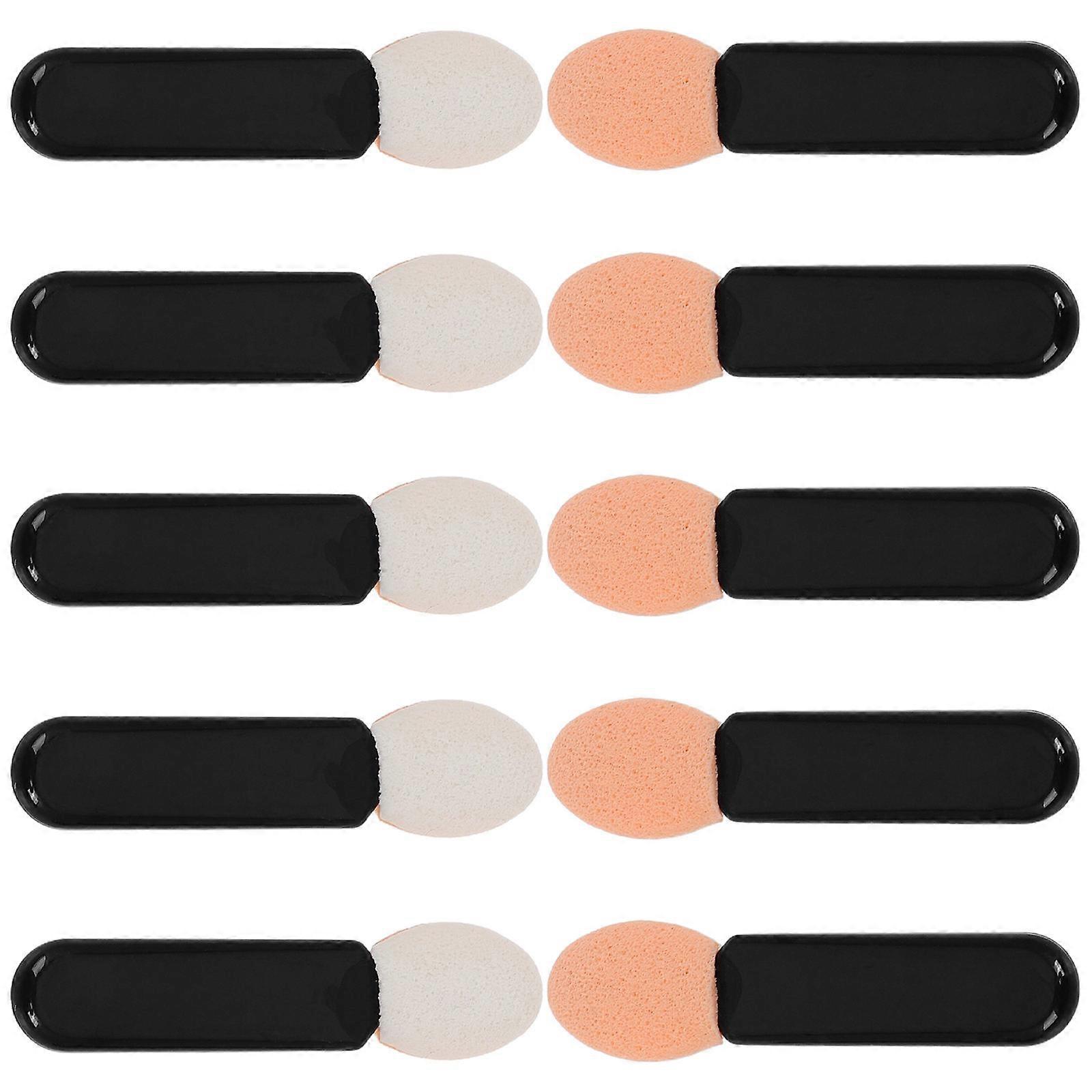 Black Eyeshadow Applicator Brush for Makeup 10Pcs Mini Set