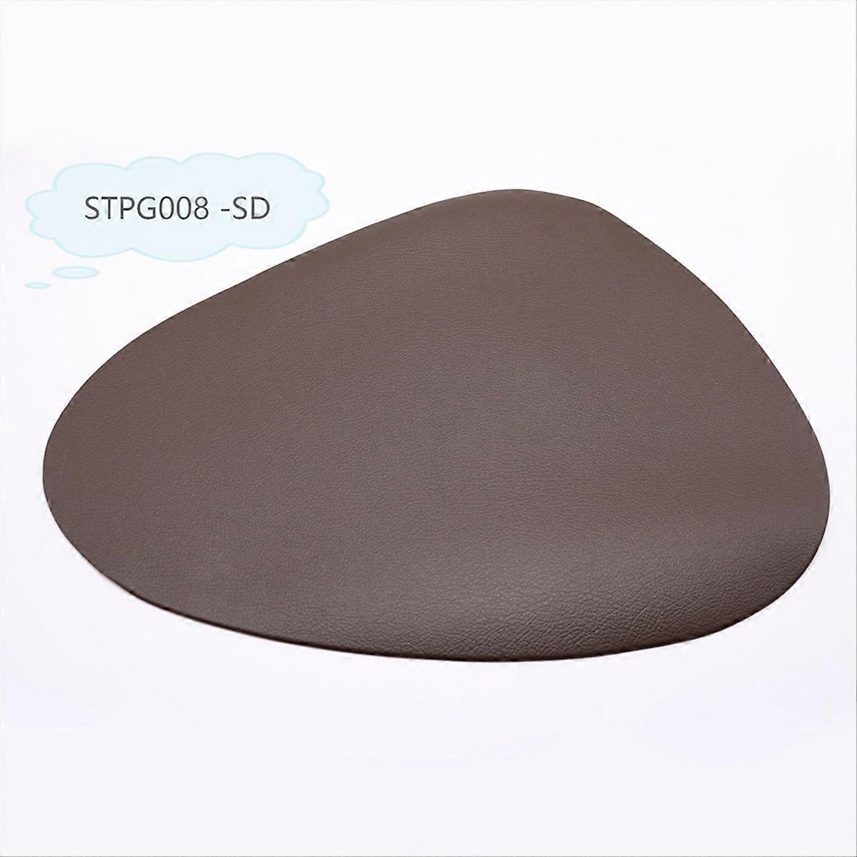 4Pcs Placemats for Table Non-Slip Coaster Leather Place, Brown
