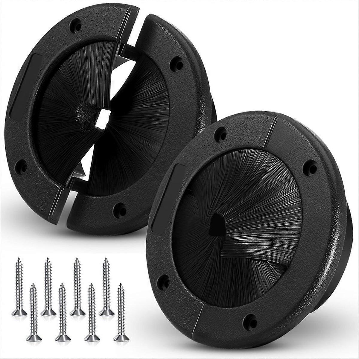 2er-Pack 6-Zoll-Rundbürstentülle Doppelboden-Luftstrommanagement