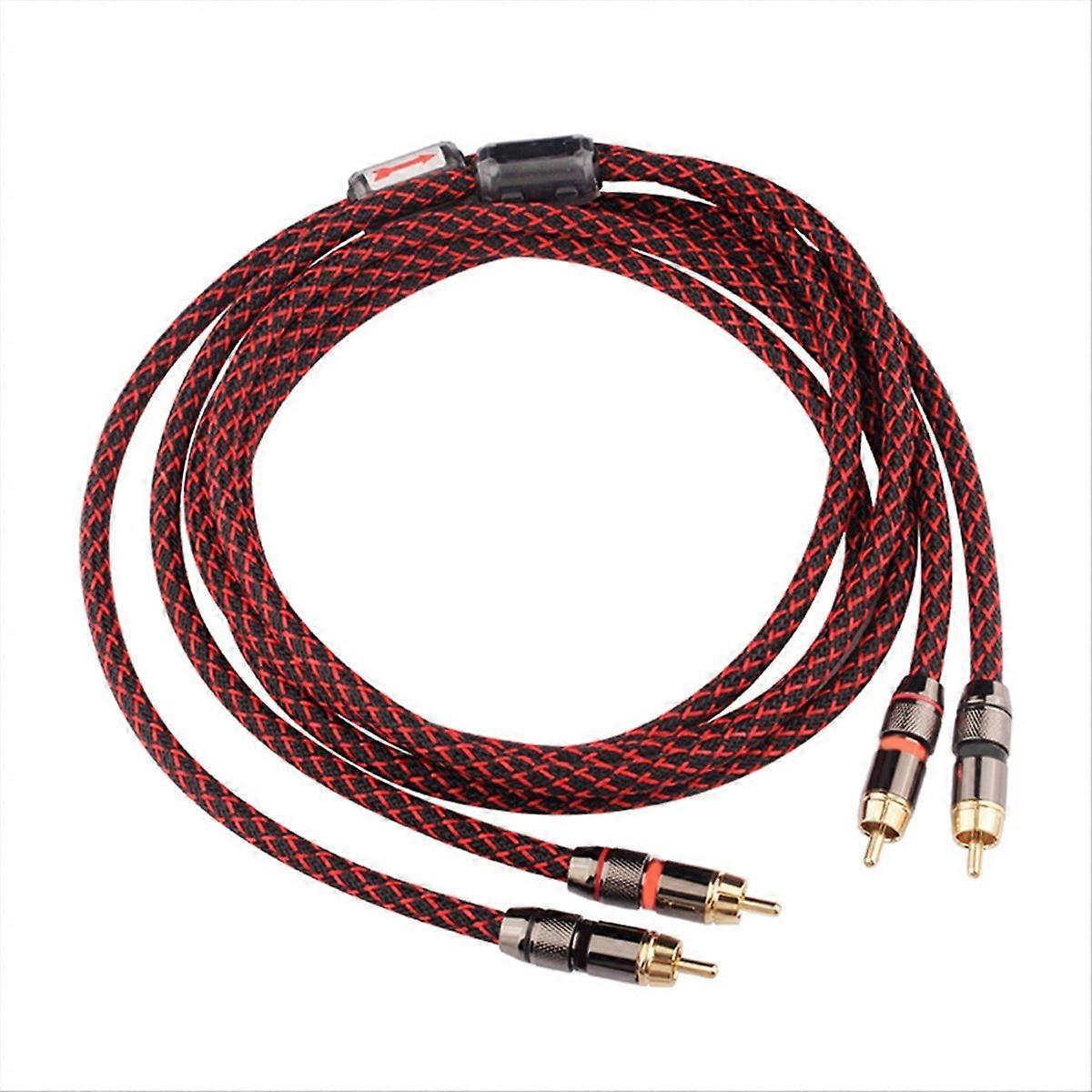 1 Pair Audio Cable 2 to 2 Interconnect Cables HIFI Stereo