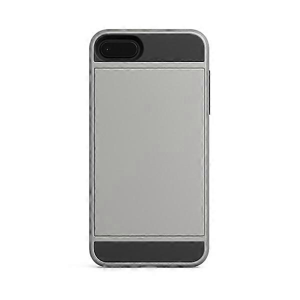 Compatible with iPhone 7/8 Plus Case With Card Slot - Silver