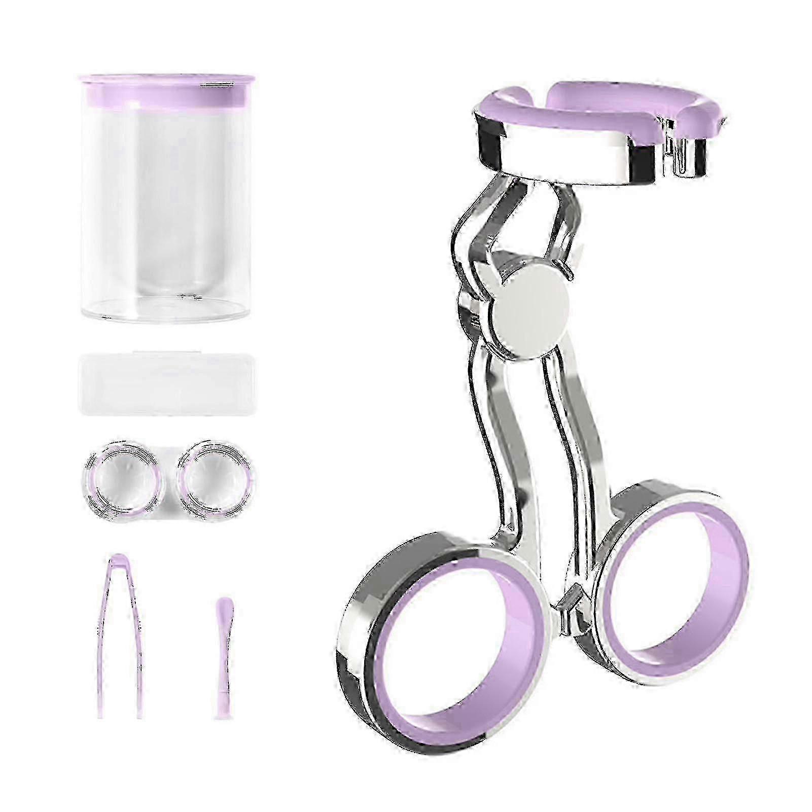 Contact Lens Aid Kit: High Elasticity Silicone Contact Lens Tool with Center Axis Control and Compatible Handle for Easy Insertion and Removal