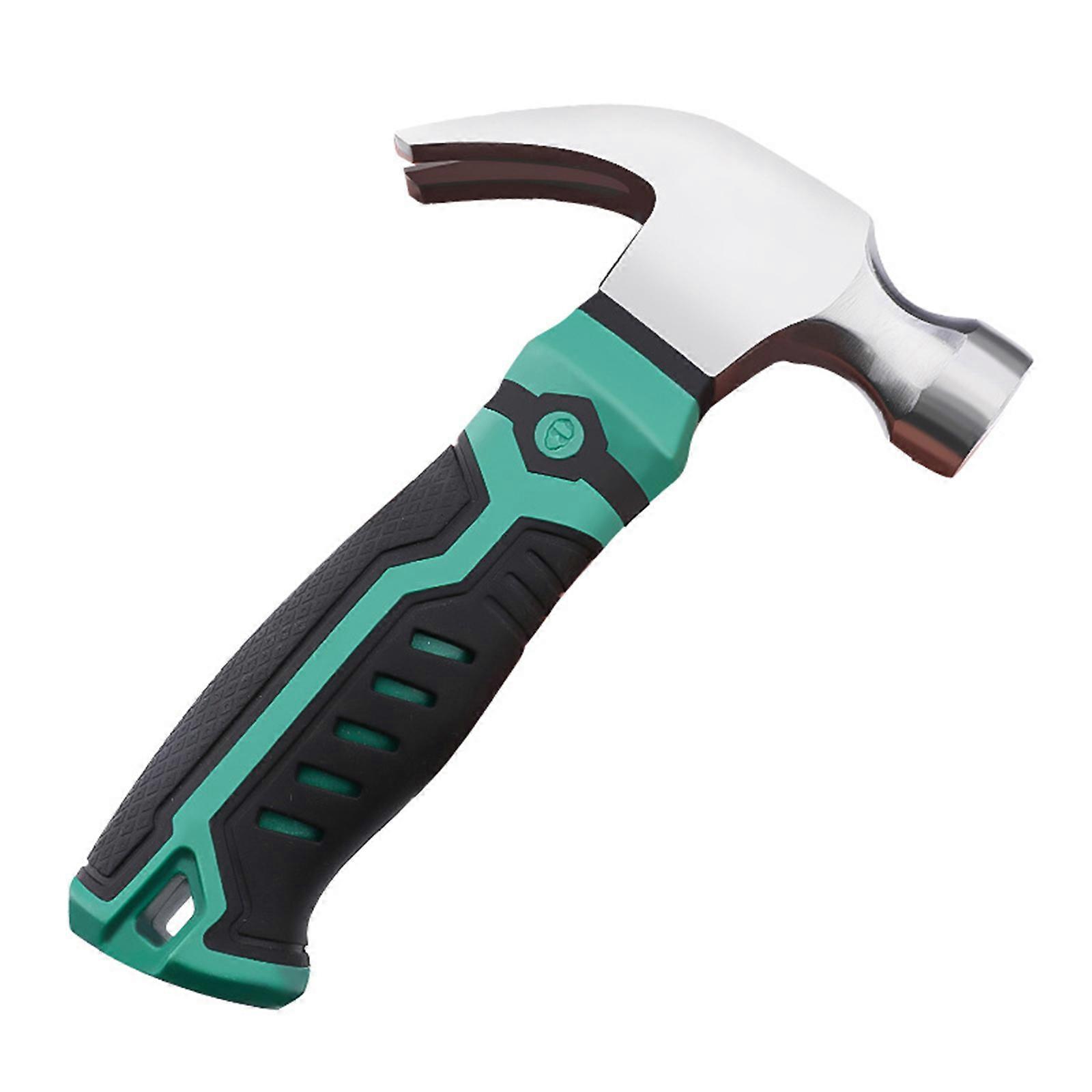 Multipurpose High Carbon Steel Hammer Featuring Pry Bar Capability For Home And Outdoor Use Nailing Prying and Fixing Job Multicolor