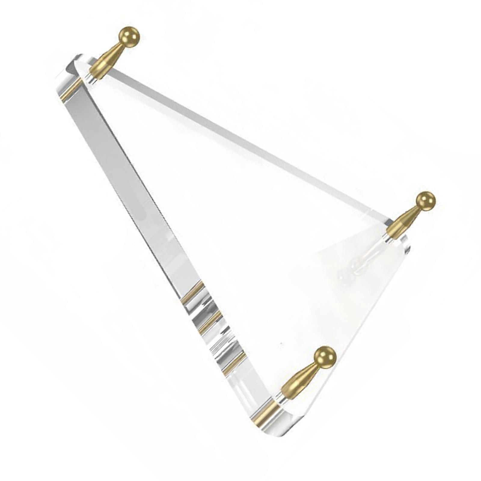 Acrylic Triangular Stand Basketball Holder Display Ball Stand Storage Rack for Basketball Football Volleyball Enduring  gold