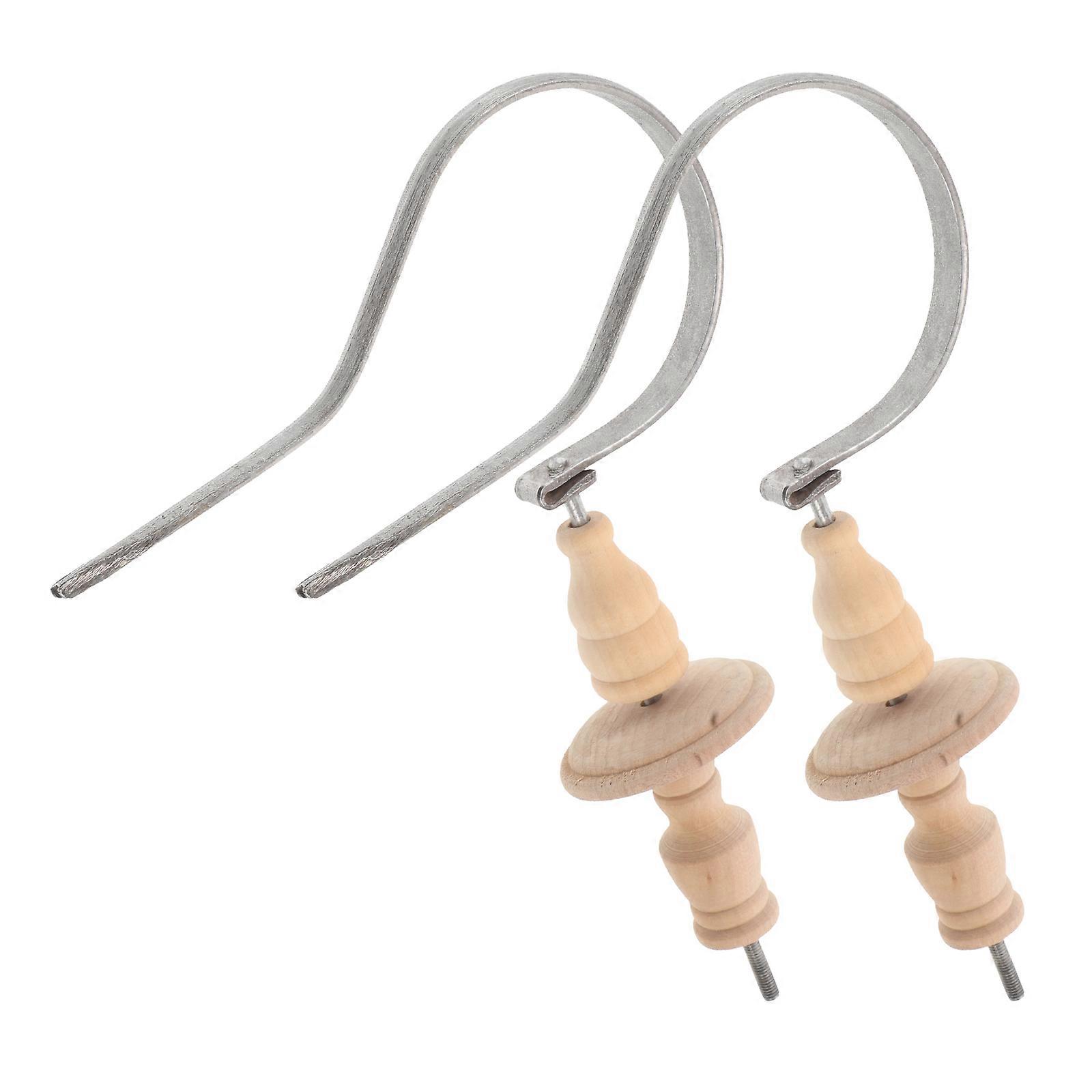 Bird Cage Hook Wooden Replacement 2Sets for Storage Small Animal Accessories
