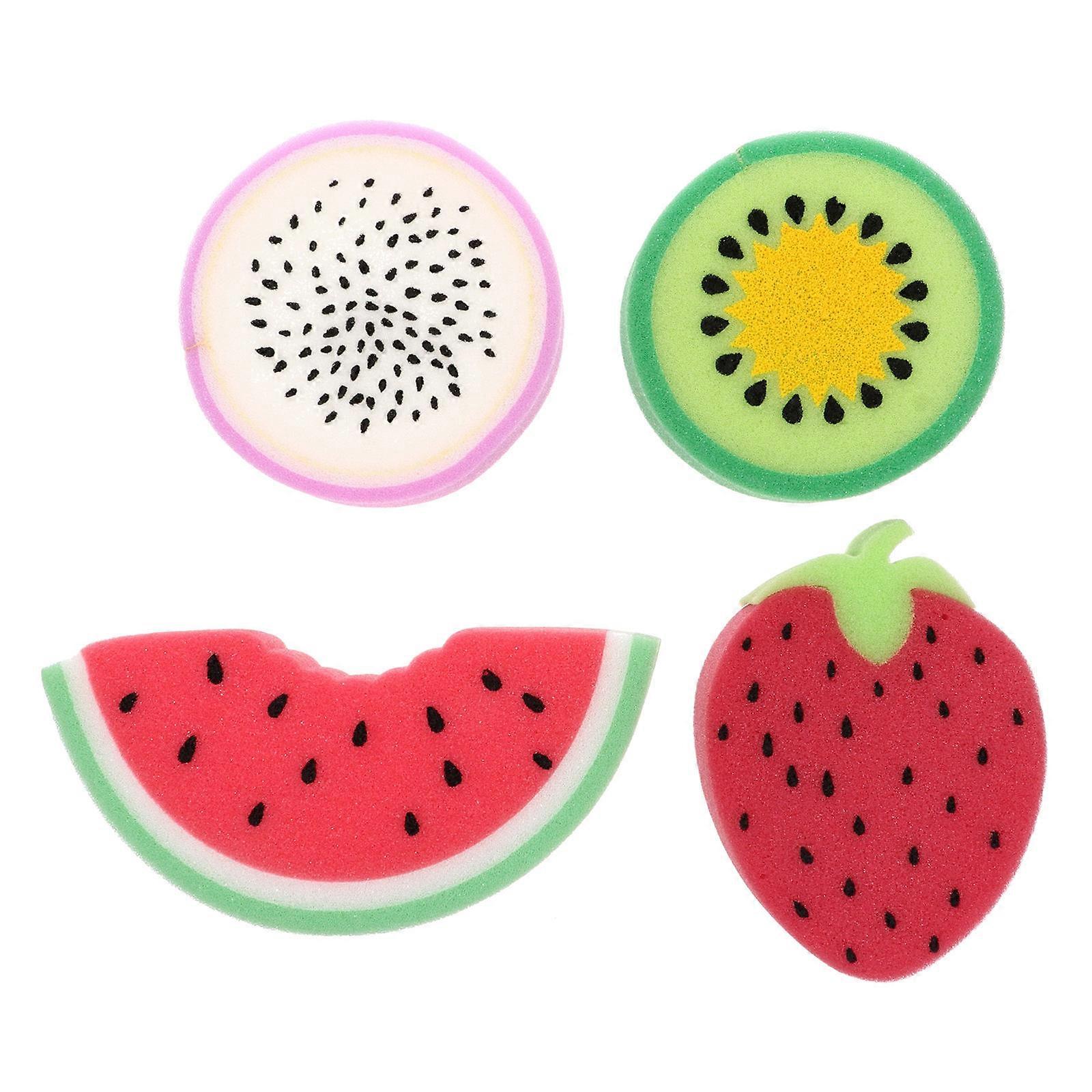 Kids Bath Sponge Fruit Shaped for Bathing Use with 20Pcs