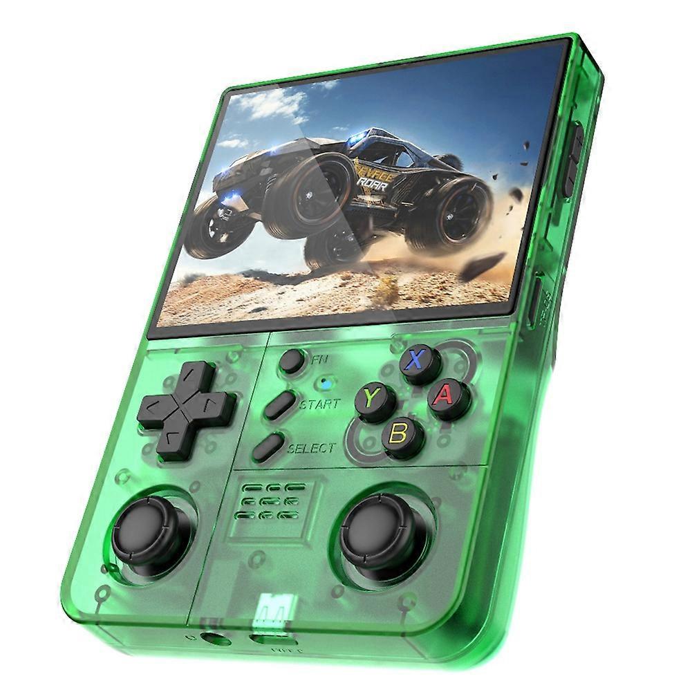 R40XX Pro Max Retro Game Console 30+ Emulators 4.2inch IPS Screen Built-in WiFi Handheld Portable Video Player Green