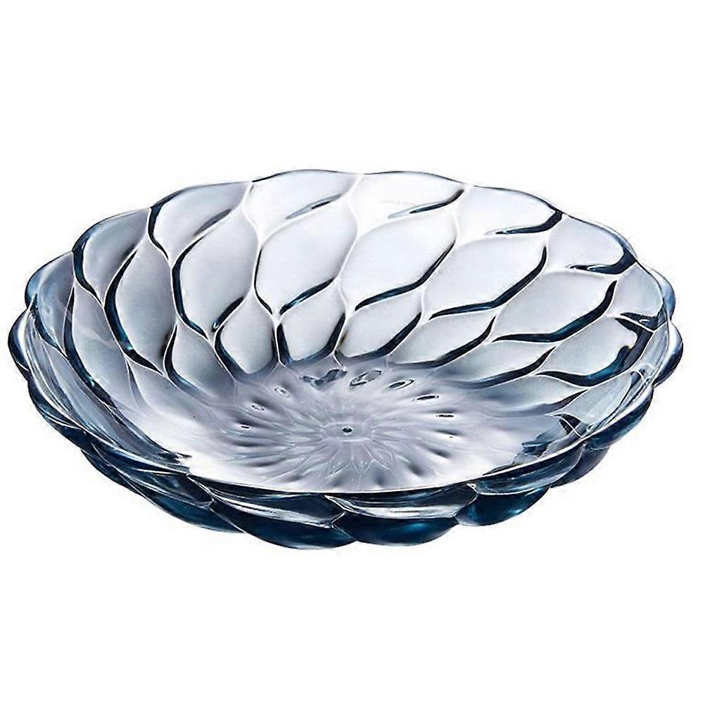 Fruit Tray Desktop Fruit Bowl for Storage 1Pcs Blue Snack Plate