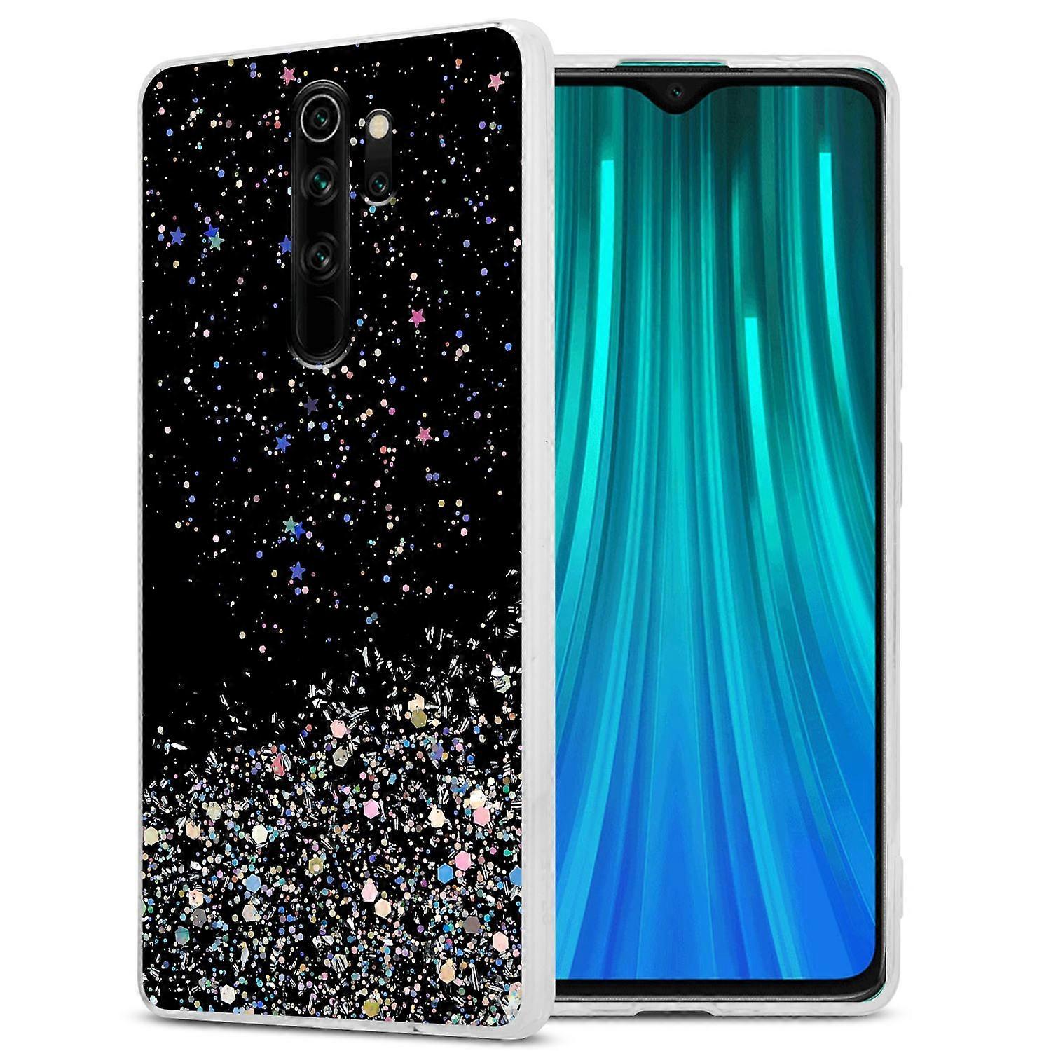 Xiaomi RedMi NOTE 8 PRO Protective Case TPU - Transparent with Glitter
