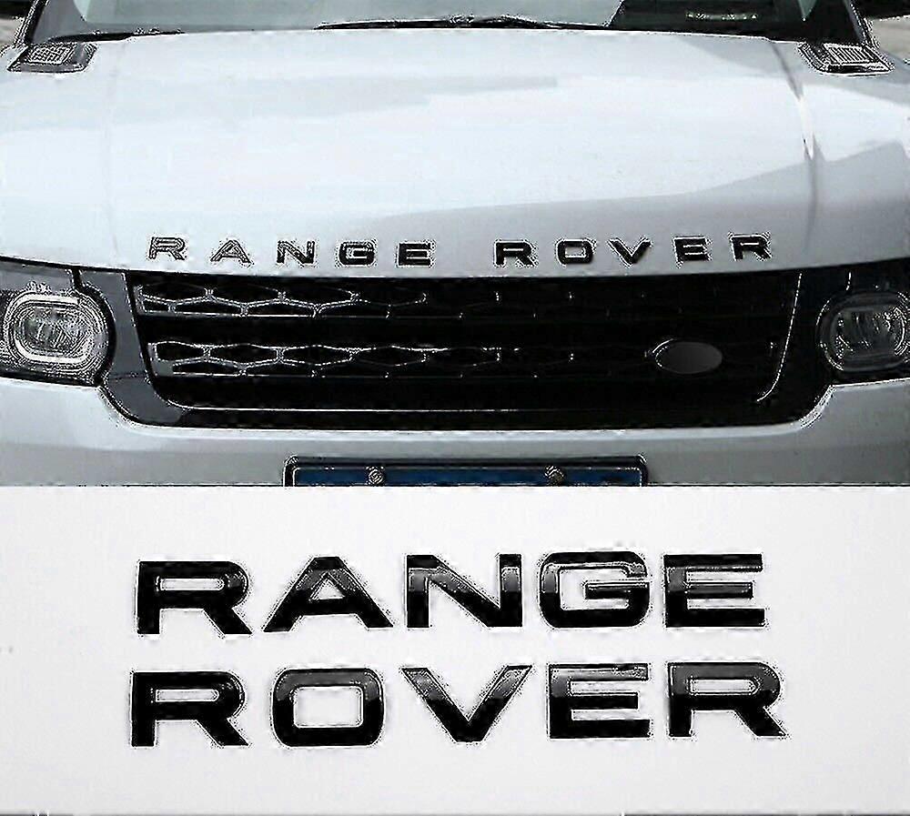 For Range Rover - Gloss Black Lettering Badge Emblem Set for Vogue Sport and Evoque Models