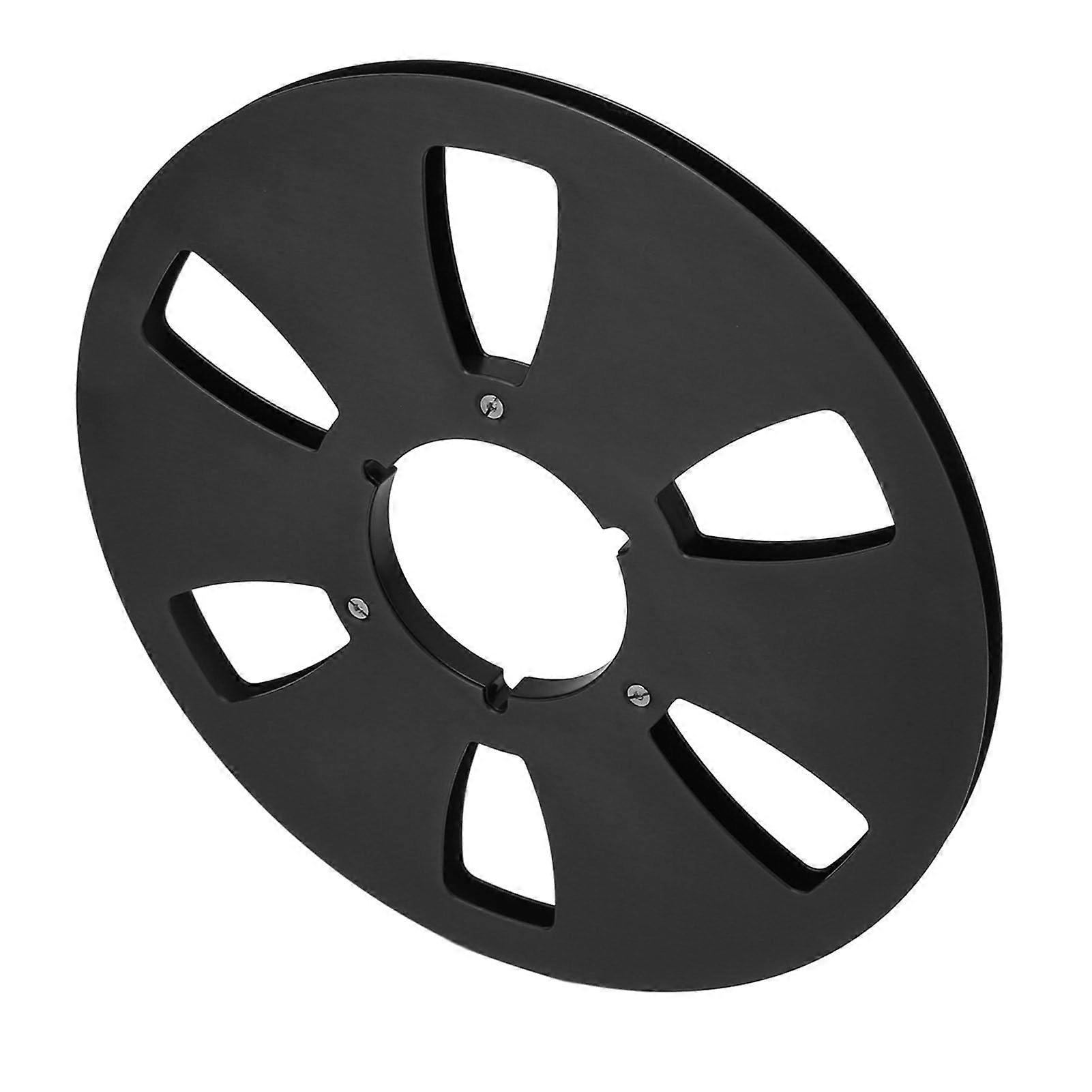 1/4 10 Inch Empty Reel 6Hole For ReelToReel Tape Player Black Opening Machine Part